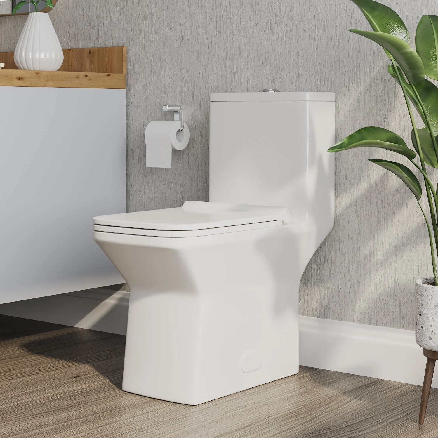DeerValley DV-1F0072 One-piece Toilets Rectangular Bowl Wide Seat Soft Close - Image 5