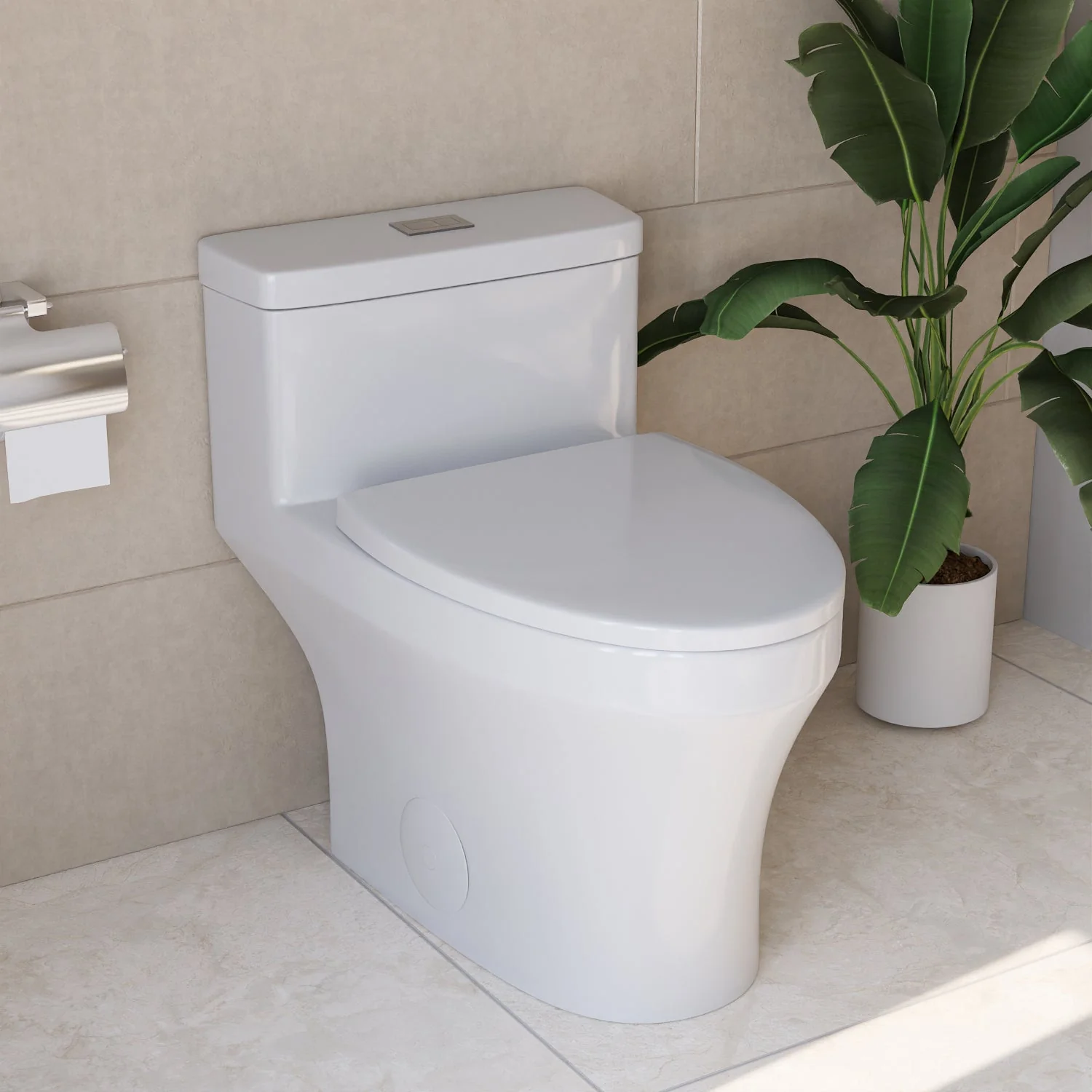 DeerValley DV-1F0075 One-piece Toilets ADA Height Dual Flush 1.1/1.6 GPF - Image 10