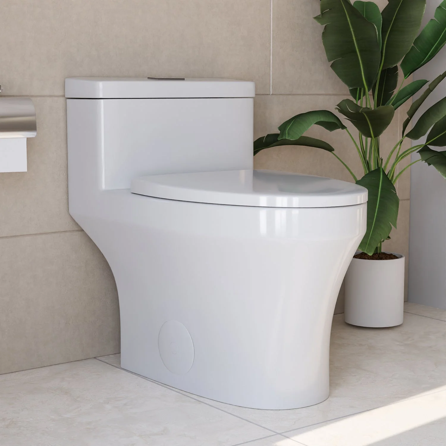 DeerValley DV-1F0075 One-piece Toilets ADA Height Dual Flush 1.1/1.6 GPF - Image 4