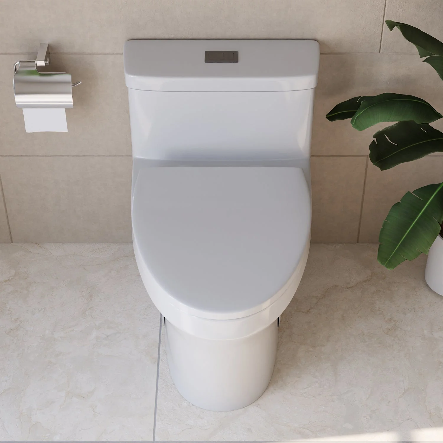 DeerValley DV-1F0075 One-piece Toilets ADA Height Dual Flush 1.1/1.6 GPF - Image 8
