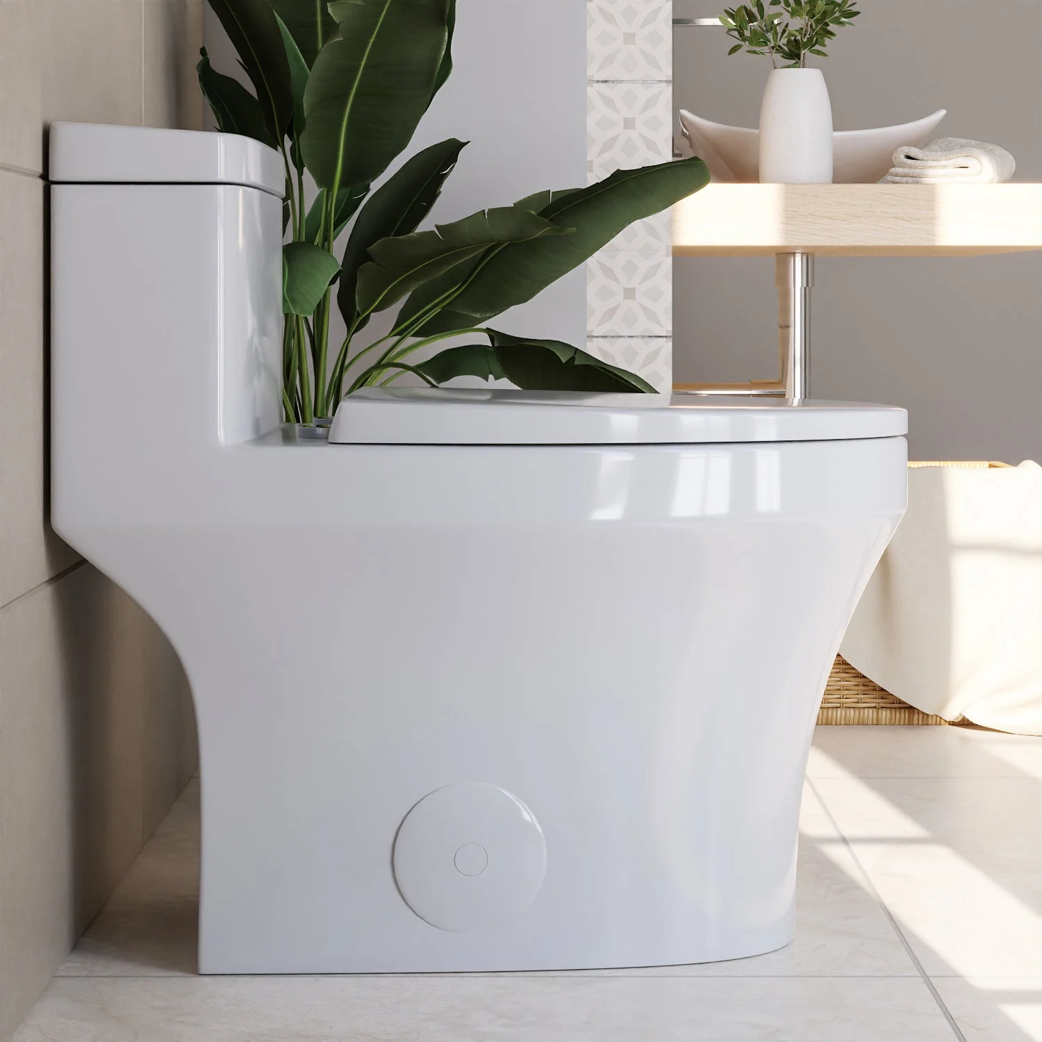 DeerValley DV-1F0075 One-piece Toilets ADA Height Dual Flush 1.1/1.6 GPF - Image 9