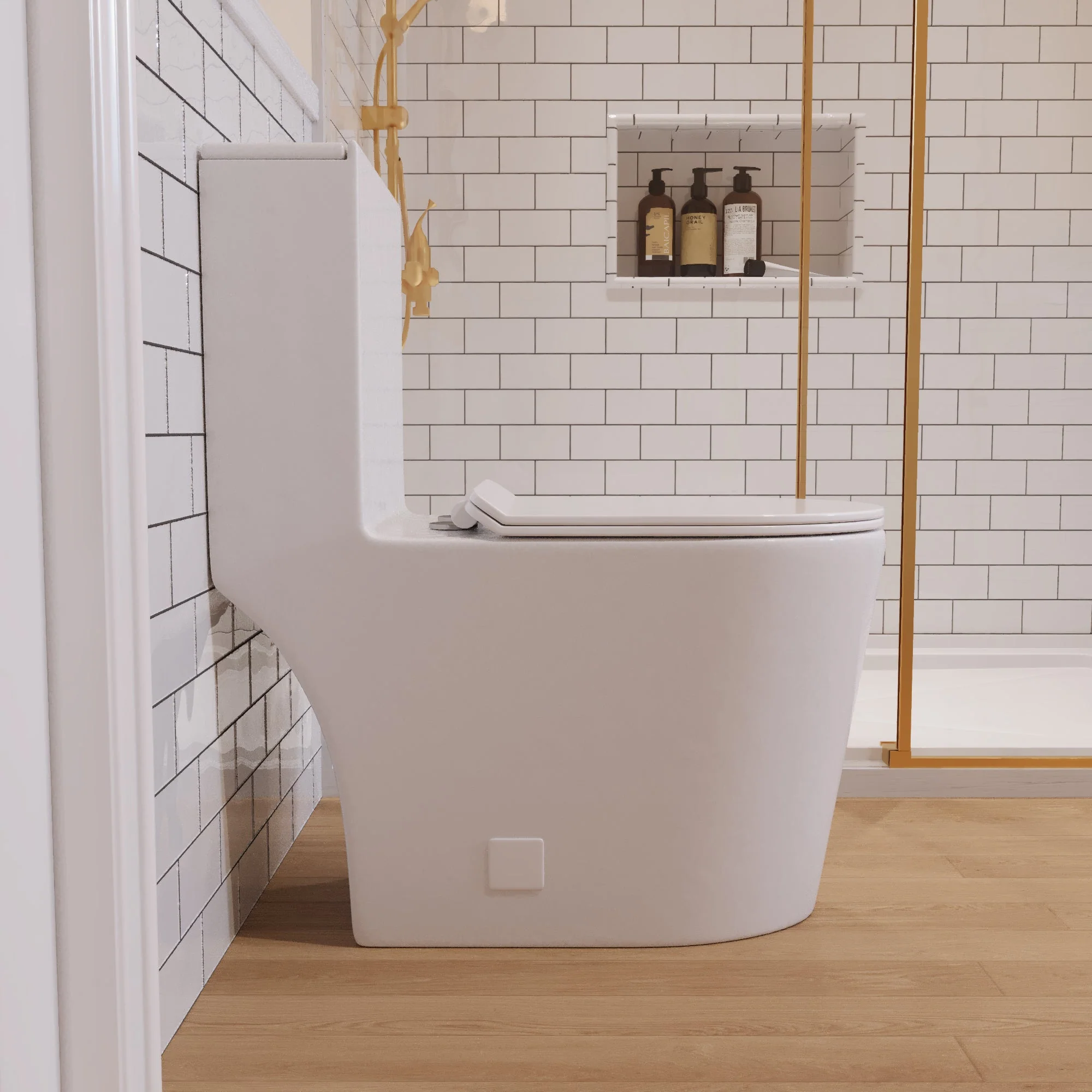 One-Piece Elongated Toilet, 1.19/0.85 GPF Dual-Flush - Image 6