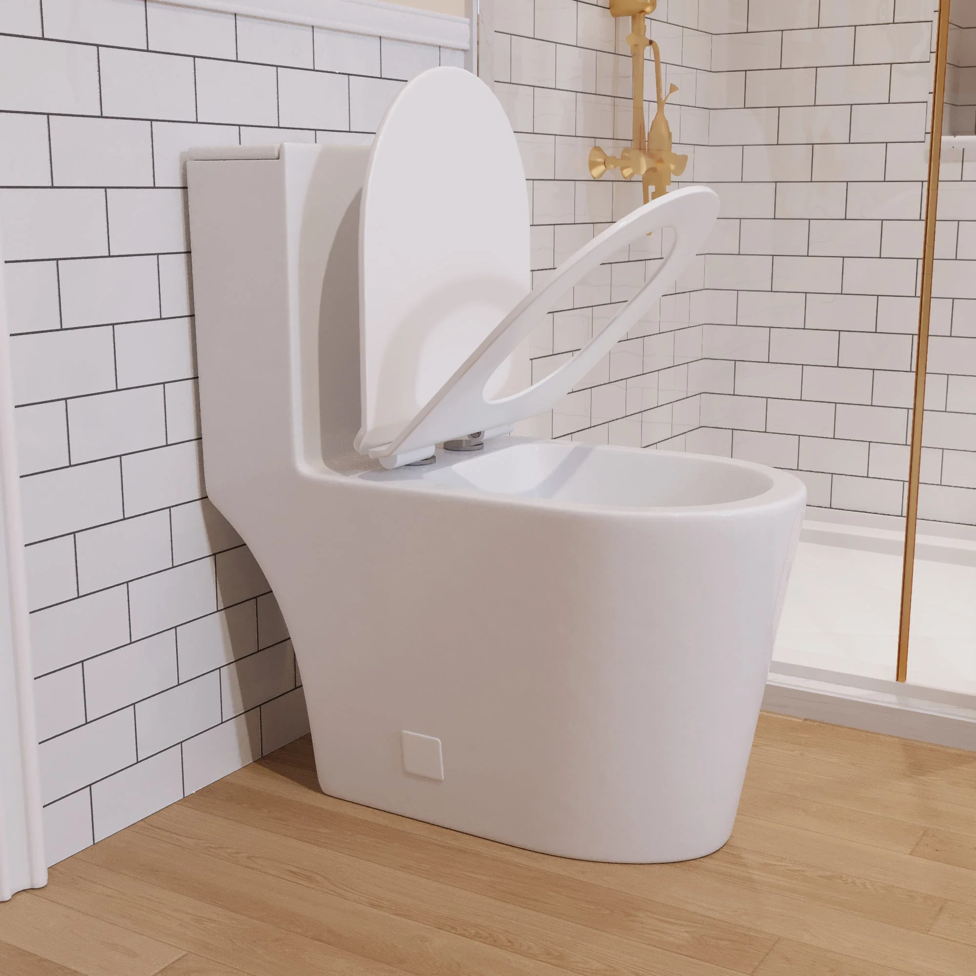 One-Piece Elongated Toilet, 1.19/0.85 GPF Dual-Flush - Image 7