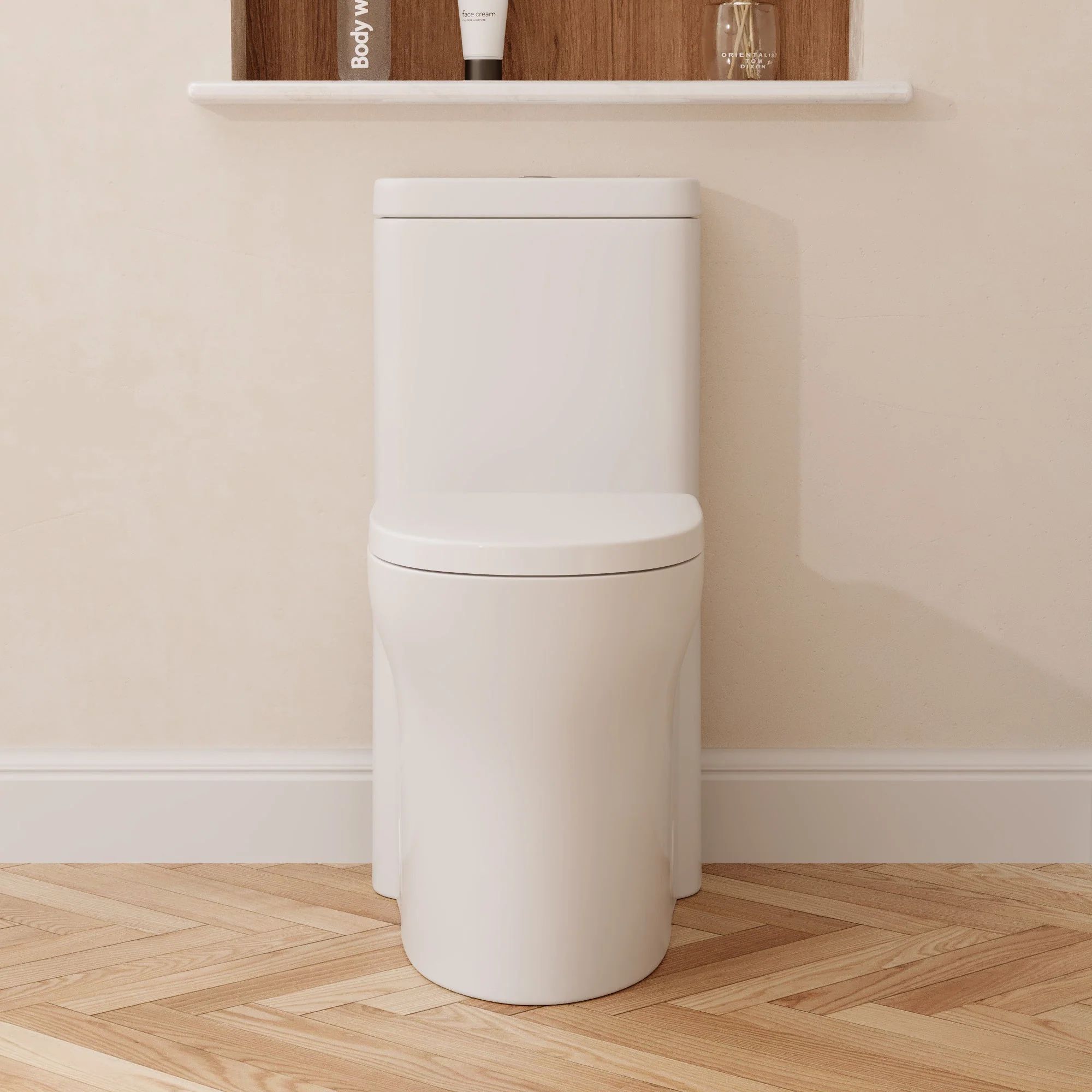 CONCORD One Piece Toilet, Dual Flush 1.1/1.6 GPF and MAP 600g, Standard White Toilet Bowl - Image 3