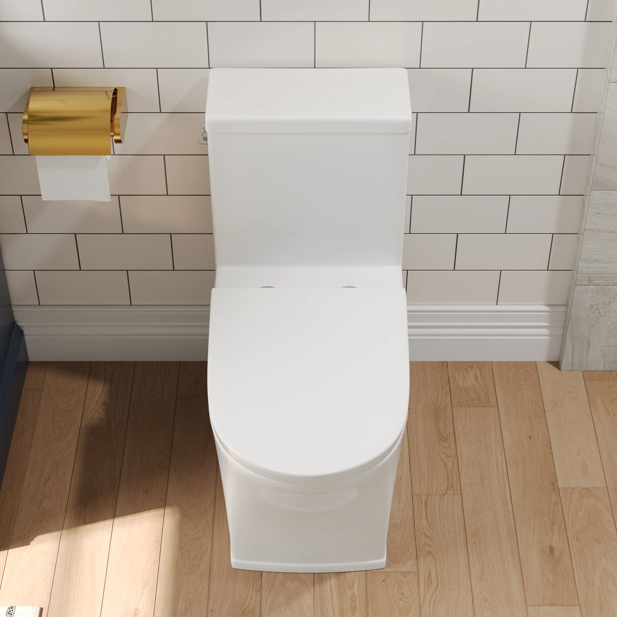 DeerValley DV-1F0230 One-Piece Elongated Toilet, Dual-Flush Glazed Surface with Multiple Types - Image 13