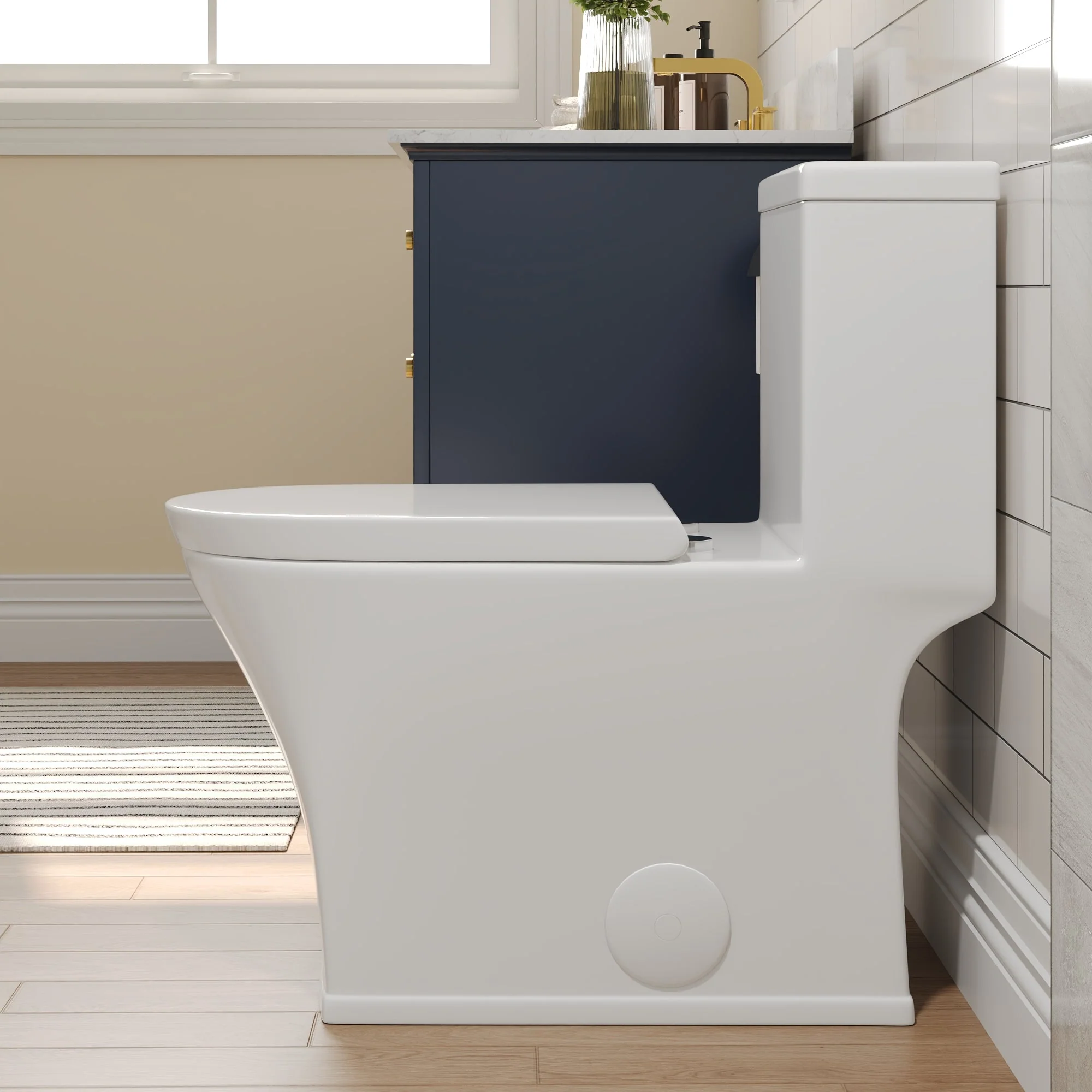 DeerValley DV-1F0230 One-Piece Elongated Toilet, Dual-Flush Glazed Surface with Multiple Types - Image 16