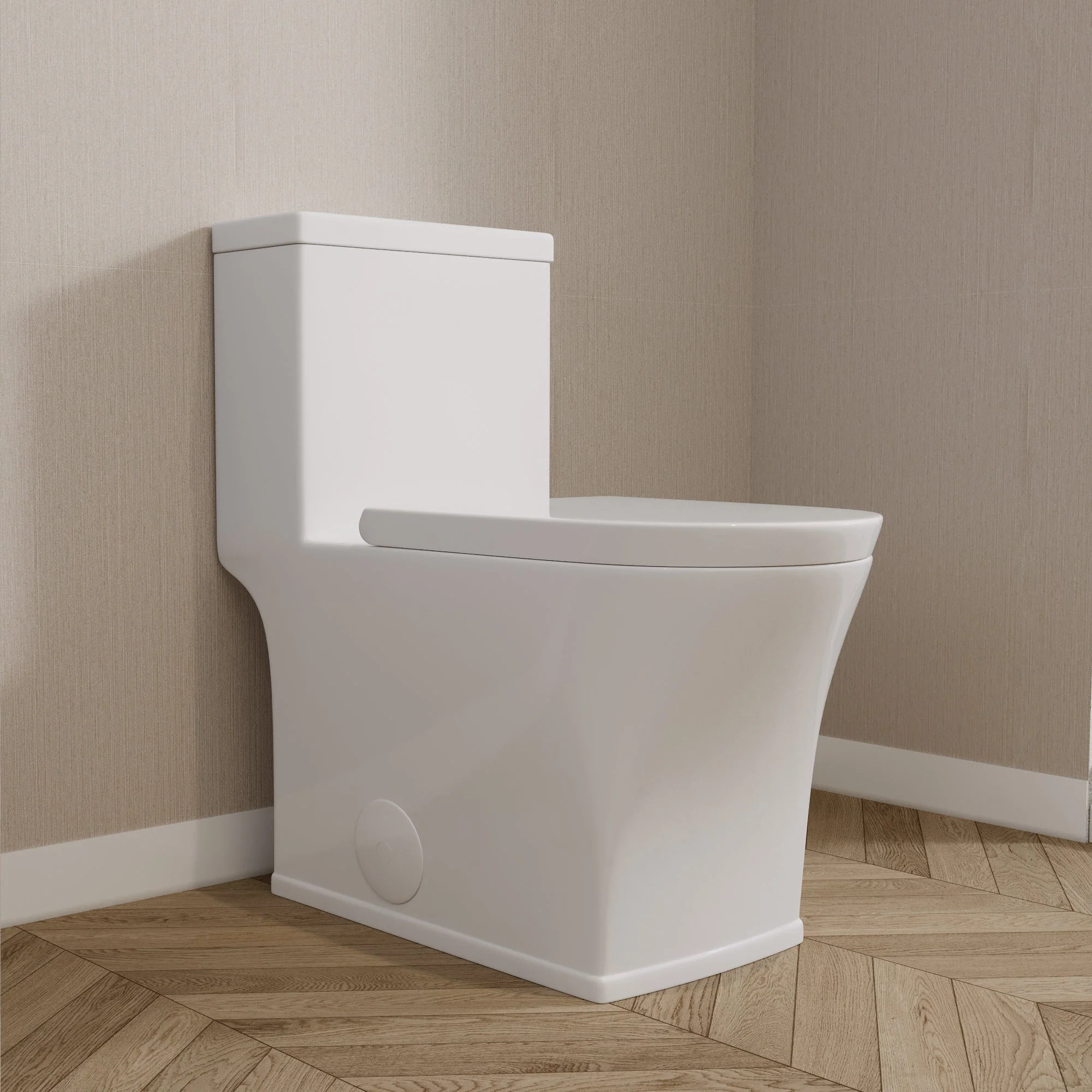 DeerValley DV-1F0230 One-Piece Elongated Toilet, Dual-Flush Glazed Surface with Multiple Types - Image 3