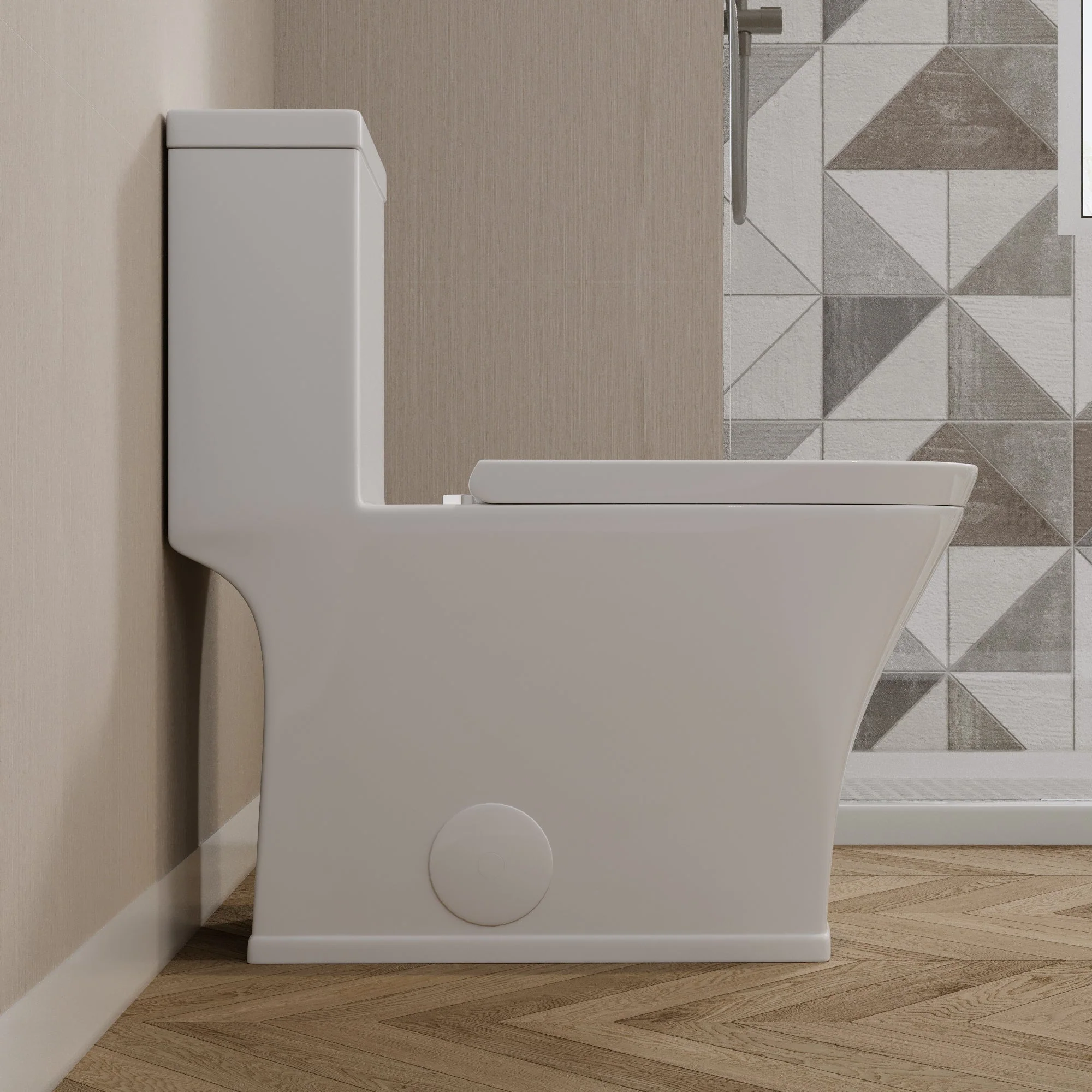 DeerValley DV-1F0230 One-Piece Elongated Toilet, Dual-Flush Glazed Surface with Multiple Types - Image 6