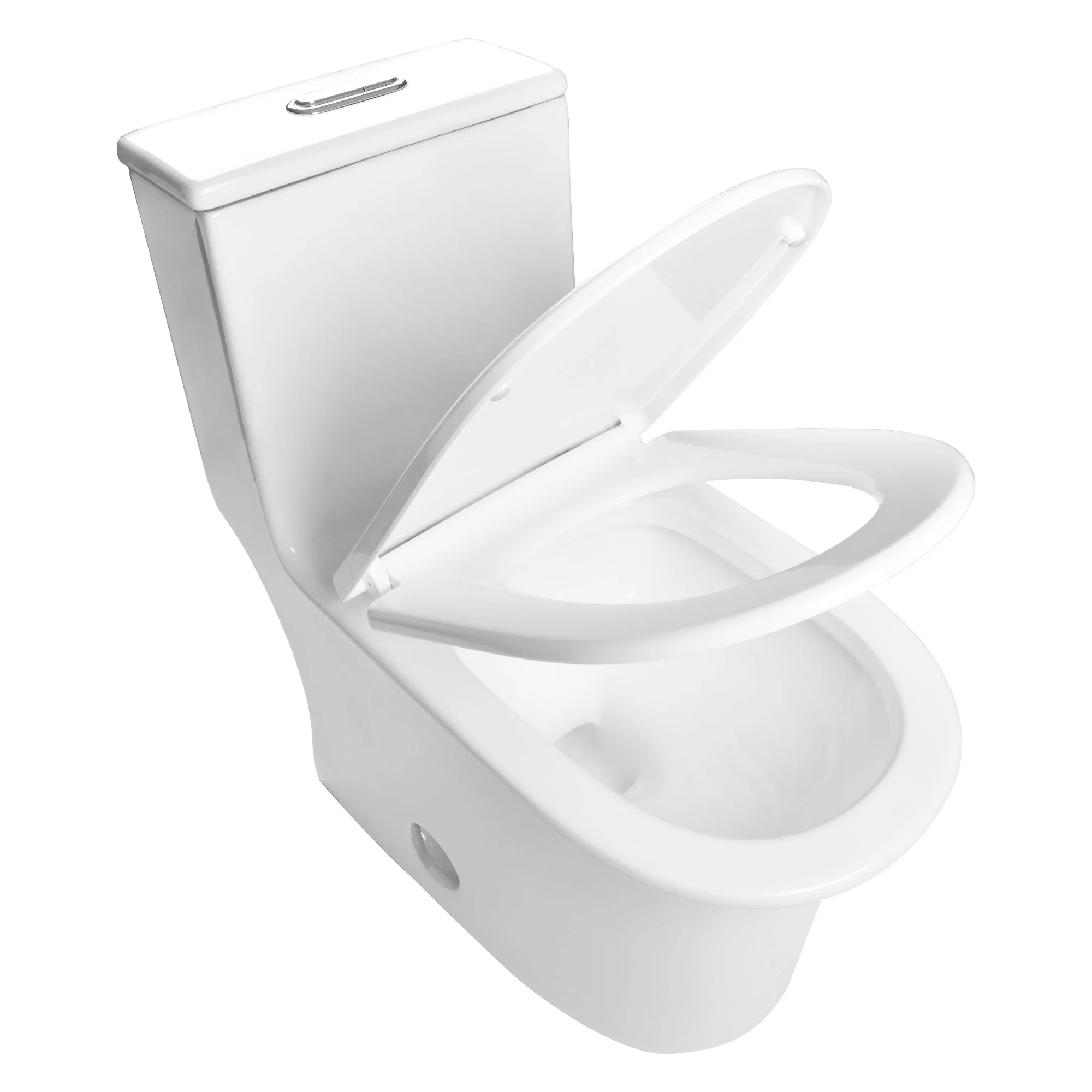 CONCORD One Piece Toilet, Dual Flush 1.1/1.6 GPF Toilet with Comfortable Seat Height - Image 2