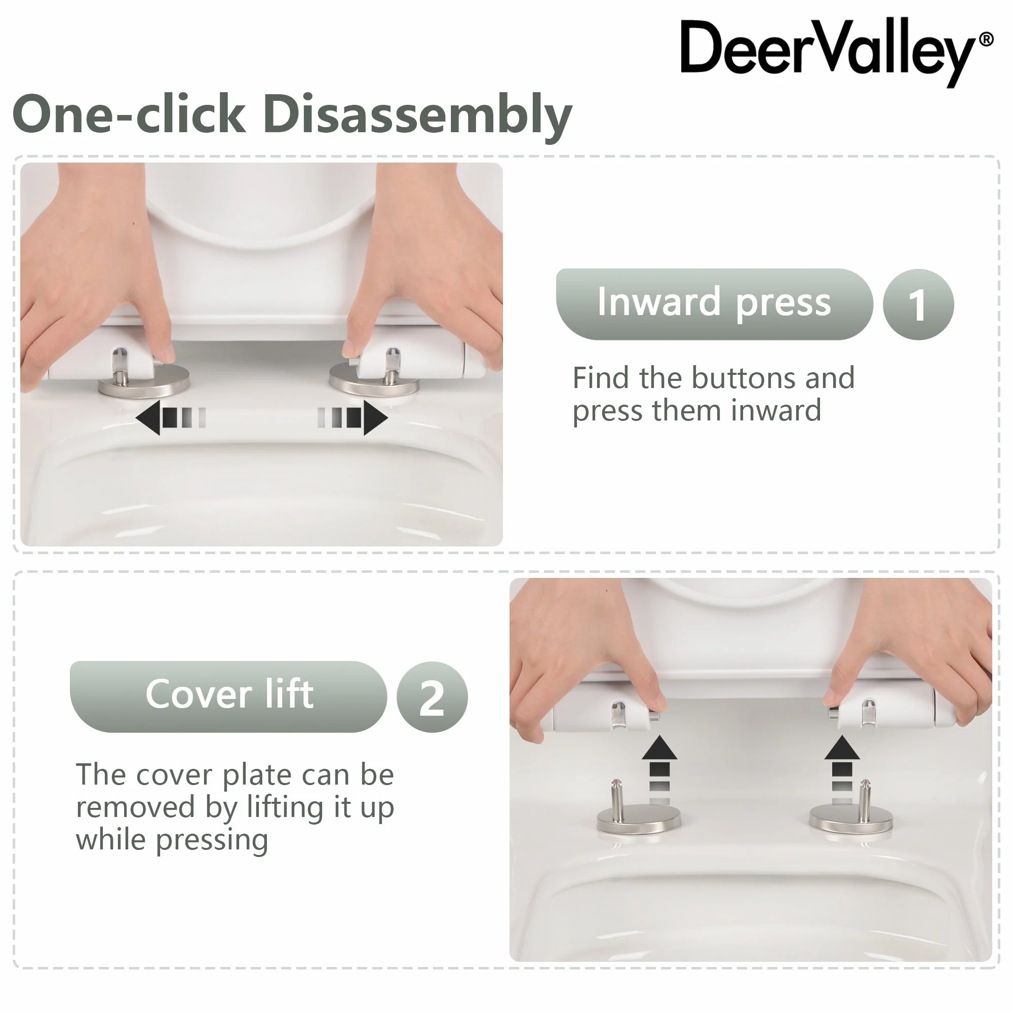 DeerValley DV-1F0248 One-piece Toilets Space-Saving Skirted Seamless Clean - Image 10