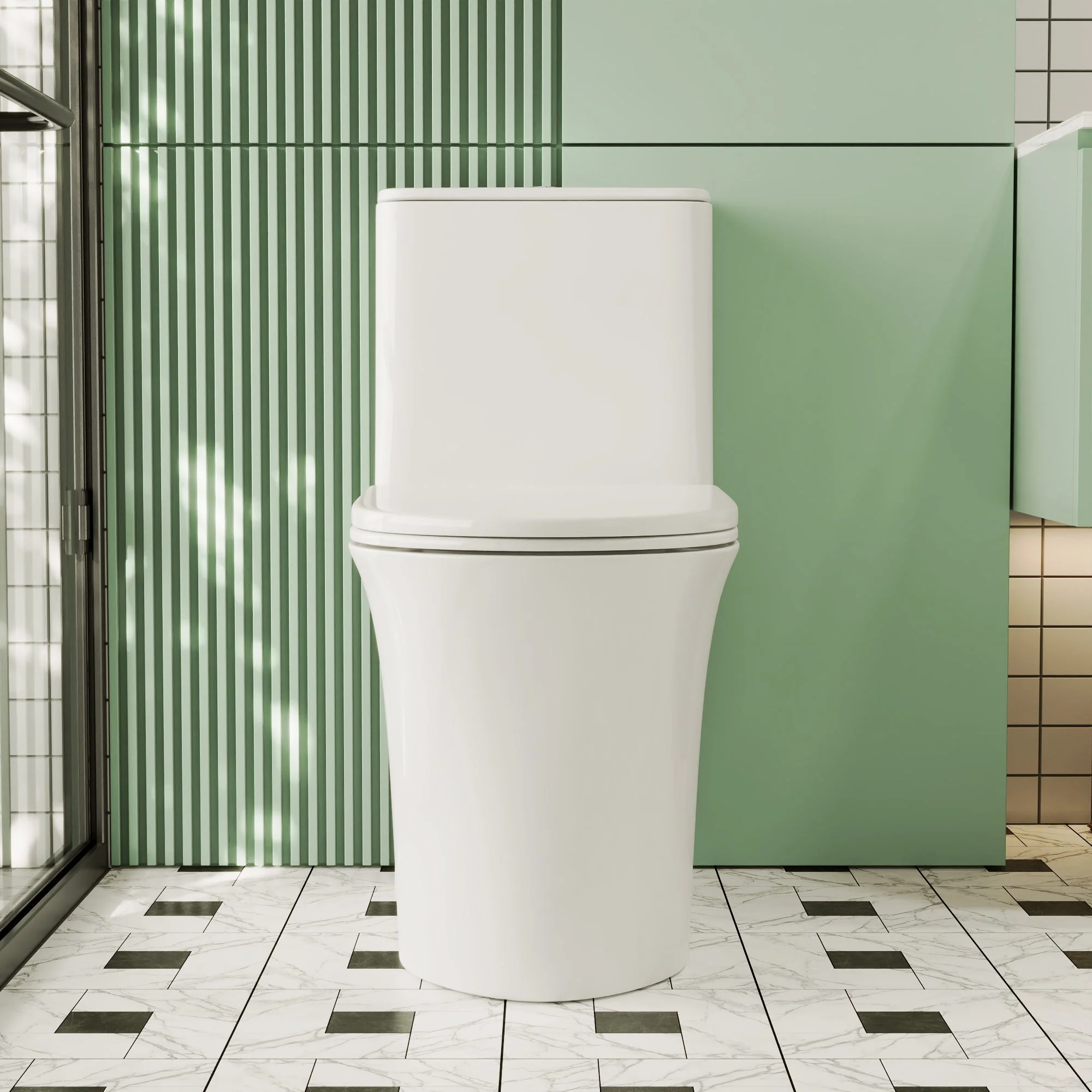 DeerValley DV-1F0248 One-piece Toilets Space-Saving Skirted Seamless Clean - Image 4