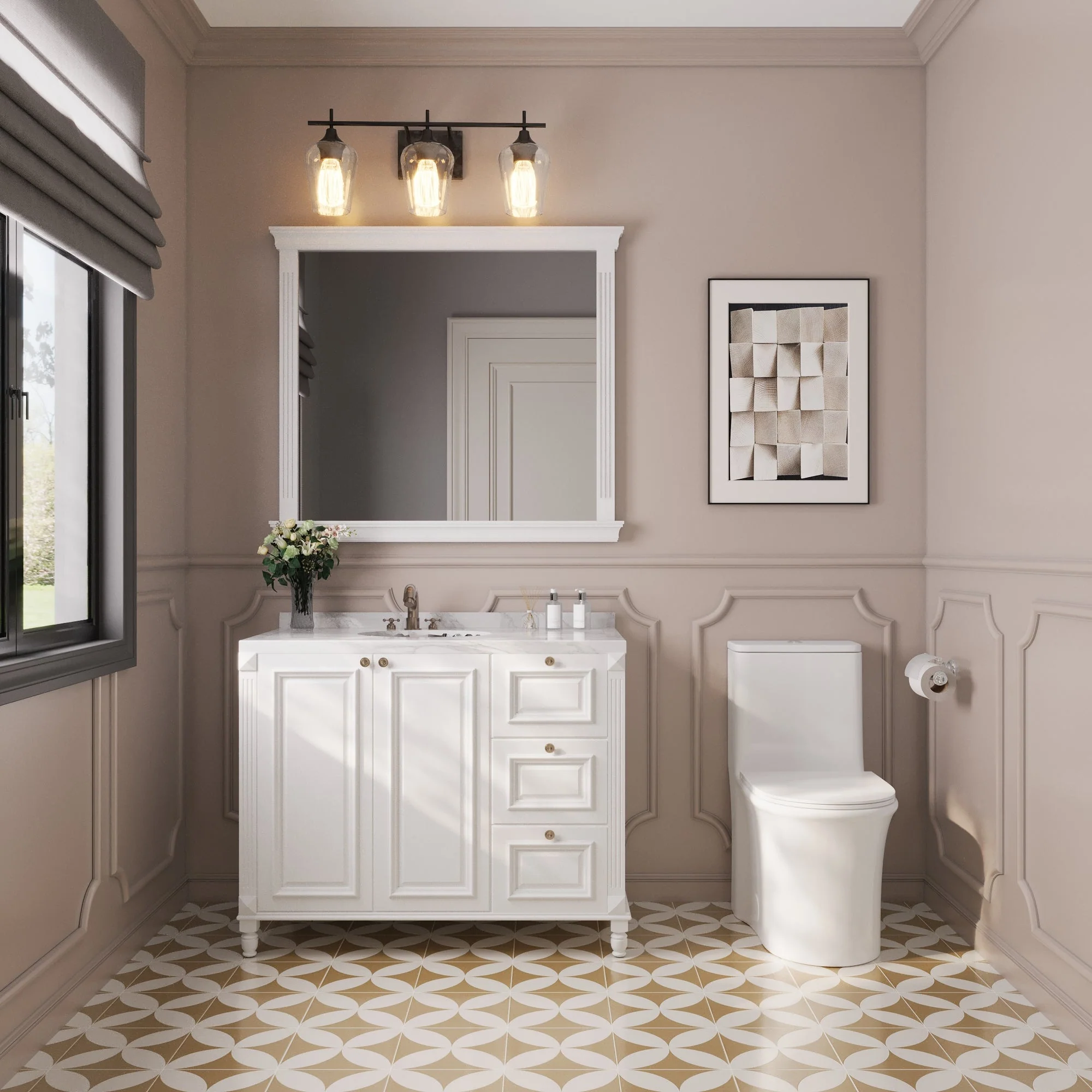 DeerValley DV-1F0249 One Piece Toilet Dual Flush Soft Close Skirted Easy Clean - Image 3