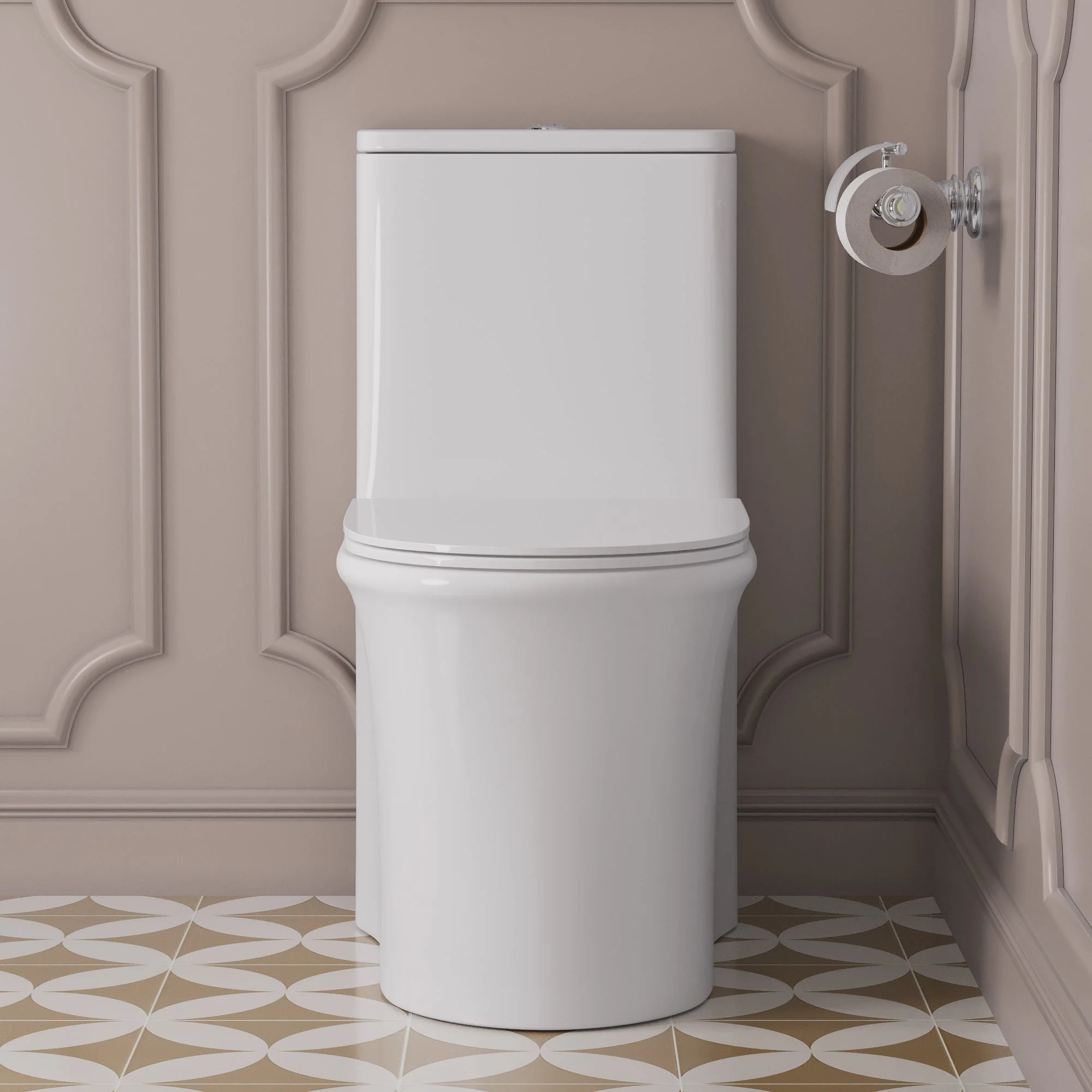DeerValley DV-1F0249 One Piece Toilet Dual Flush Soft Close Skirted Easy Clean - Image 5