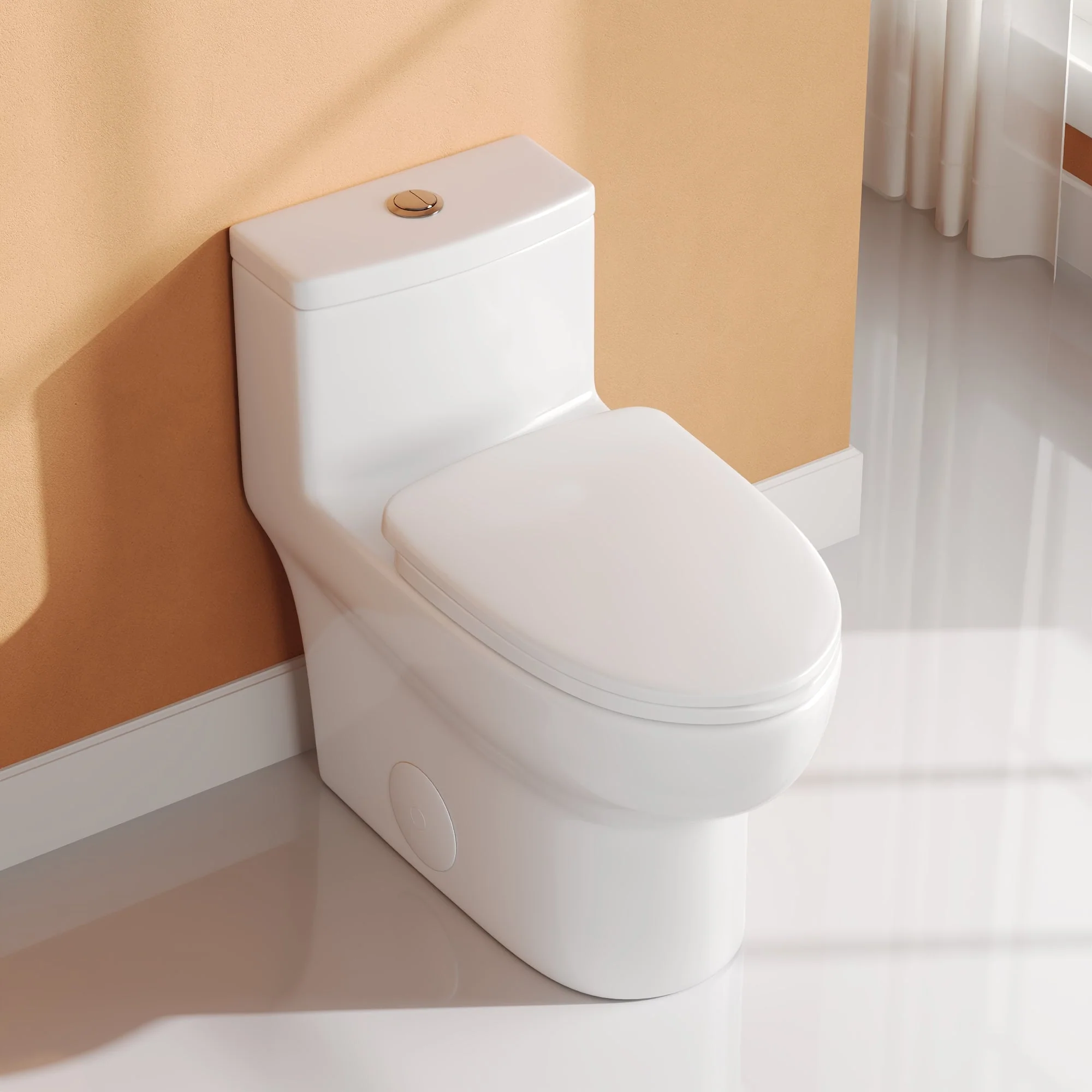 DeerValley DV-1F026Pro One-piece Toilets ADA-Compliant Comfort No-Corner Quiet Design - Image 10
