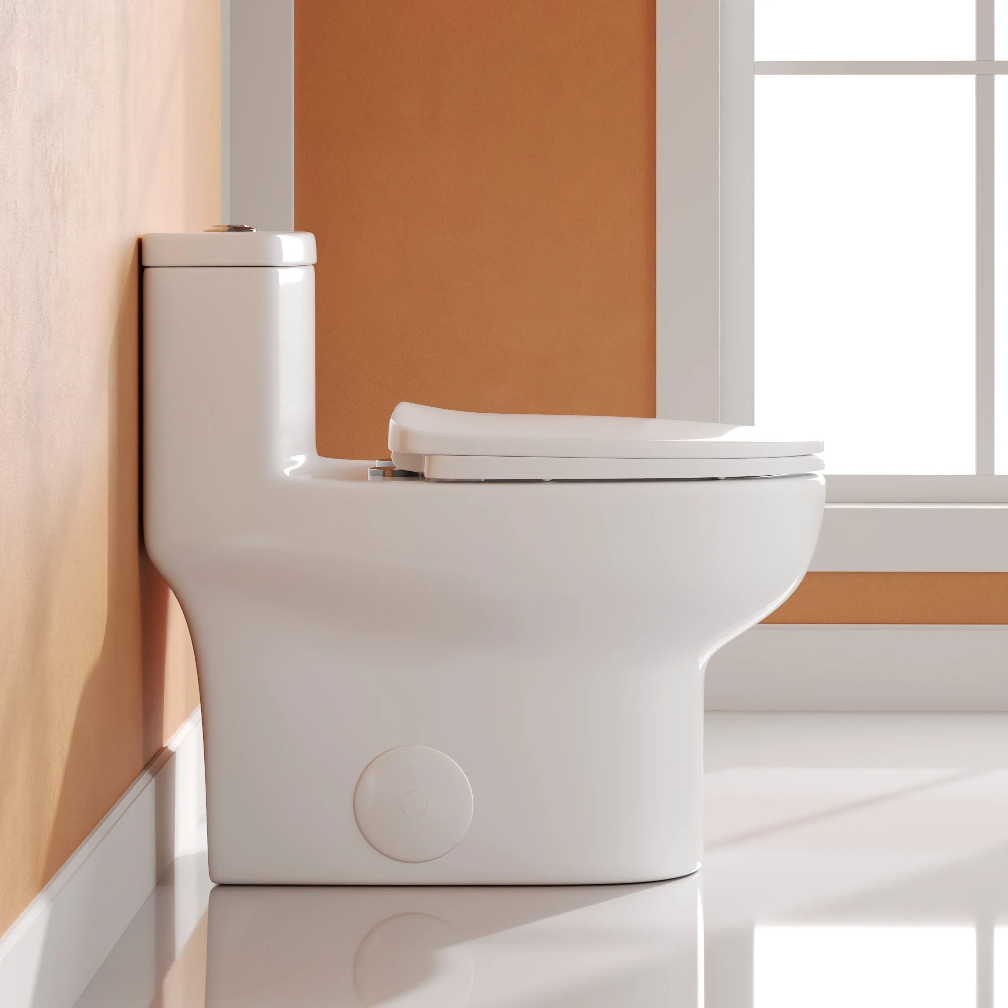 DeerValley DV-1F026Pro One-piece Toilets ADA-Compliant Comfort No-Corner Quiet Design - Image 7