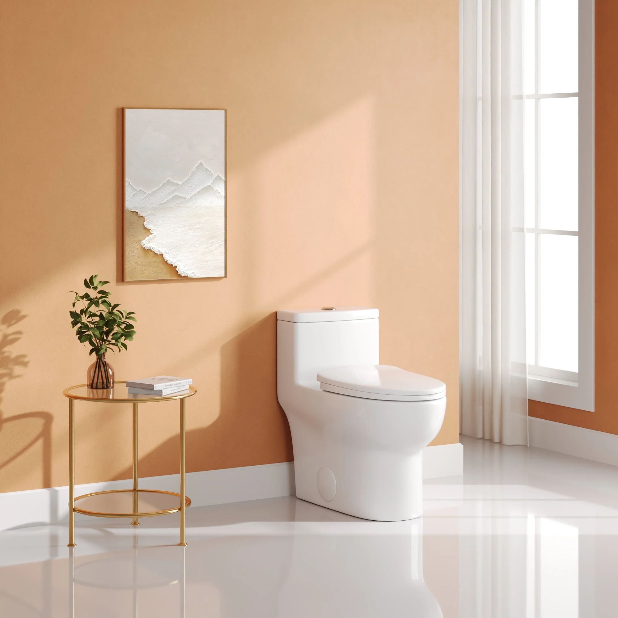 DeerValley DV-1F026Pro One-piece Toilets ADA-Compliant Comfort No-Corner Quiet Design - Image 8