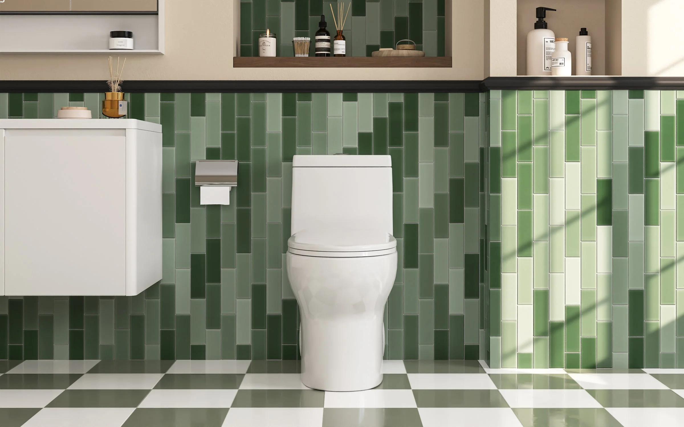 DeerValley DV-1F026R One-piece Toilets Elongated Comfort Skirted Dual Flush Soft-Close Seat - Image 10