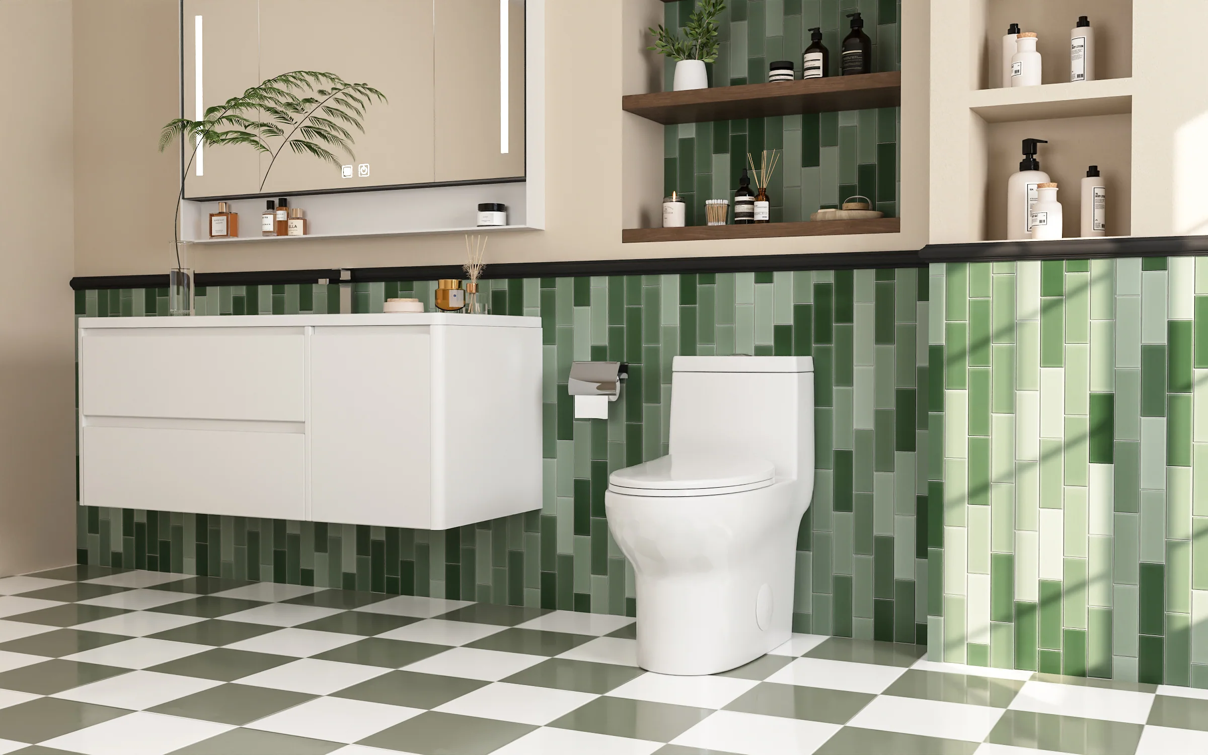 DeerValley DV-1F026R One-piece Toilets Elongated Comfort Skirted Dual Flush Soft-Close Seat - Image 12