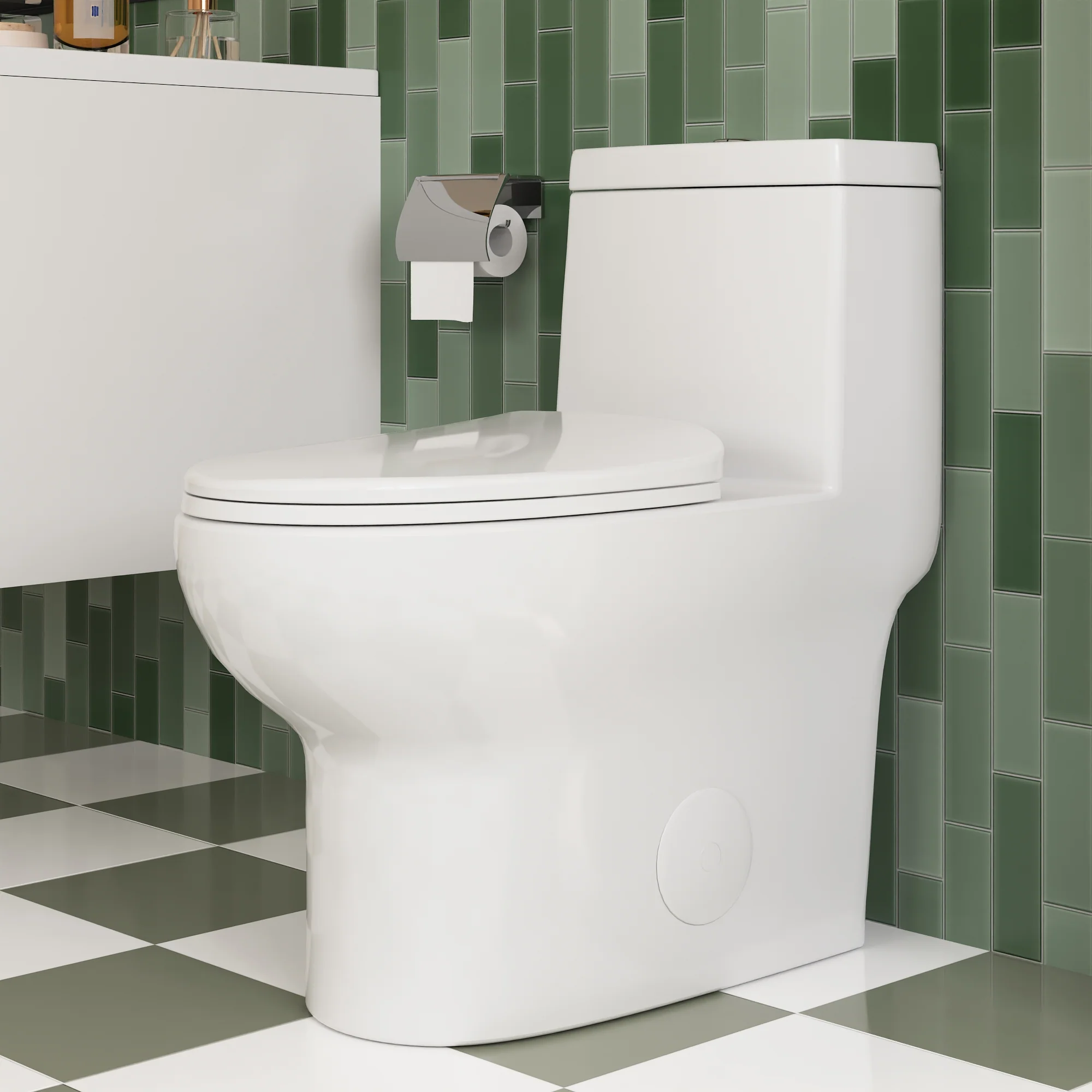 DeerValley DV-1F026R One-piece Toilets Elongated Comfort Skirted Dual Flush Soft-Close Seat - Image 13