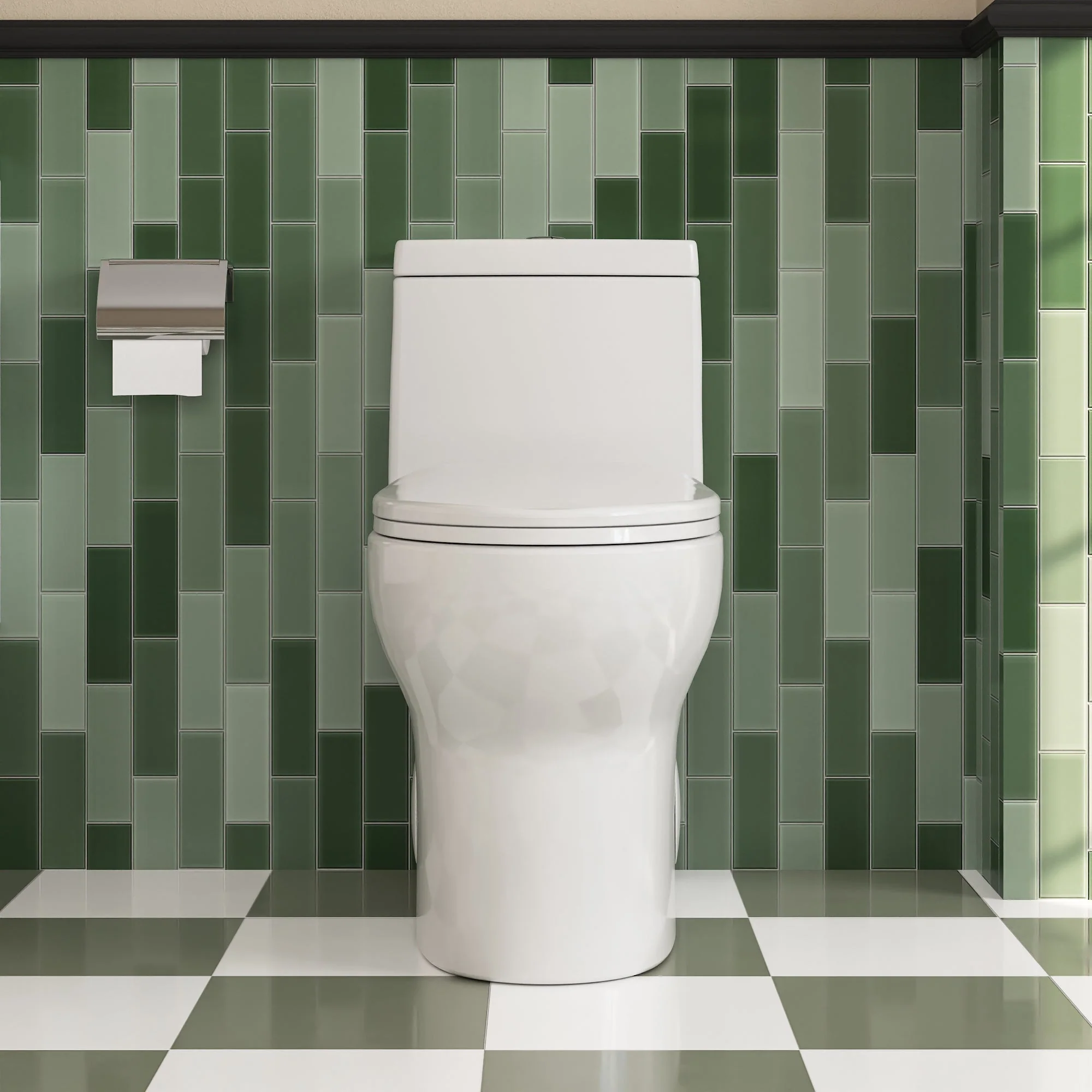 DeerValley DV-1F026R One-piece Toilets Elongated Comfort Skirted Dual Flush Soft-Close Seat - Image 8