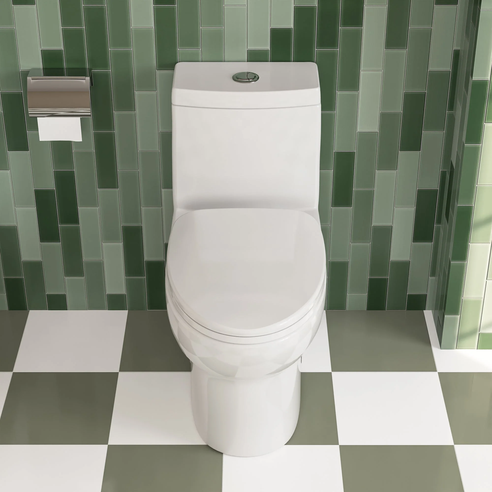 DeerValley DV-1F026R One-piece Toilets Elongated Comfort Skirted Dual Flush Soft-Close Seat - Image 9