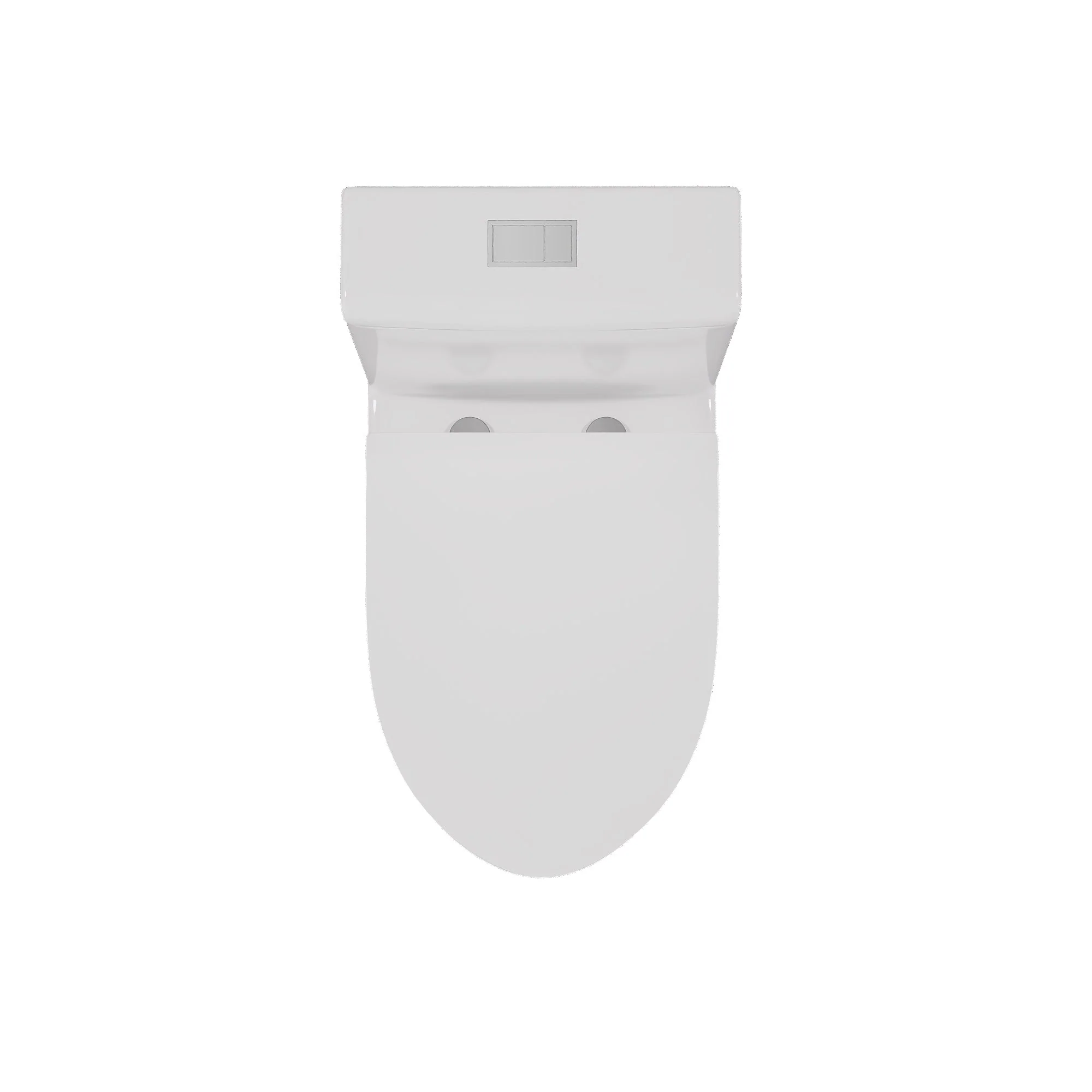 DeerValley Compact One-Piece Toilet for Small Bathrooms, Rimless Bowl Modern Elongated Toilet with Powerful Dual Flush, Soft-Close Seat, 12" Rough-In, High-Efficiency, Space-Saving & Quiet White Design, DV-1F0369 - Image 10