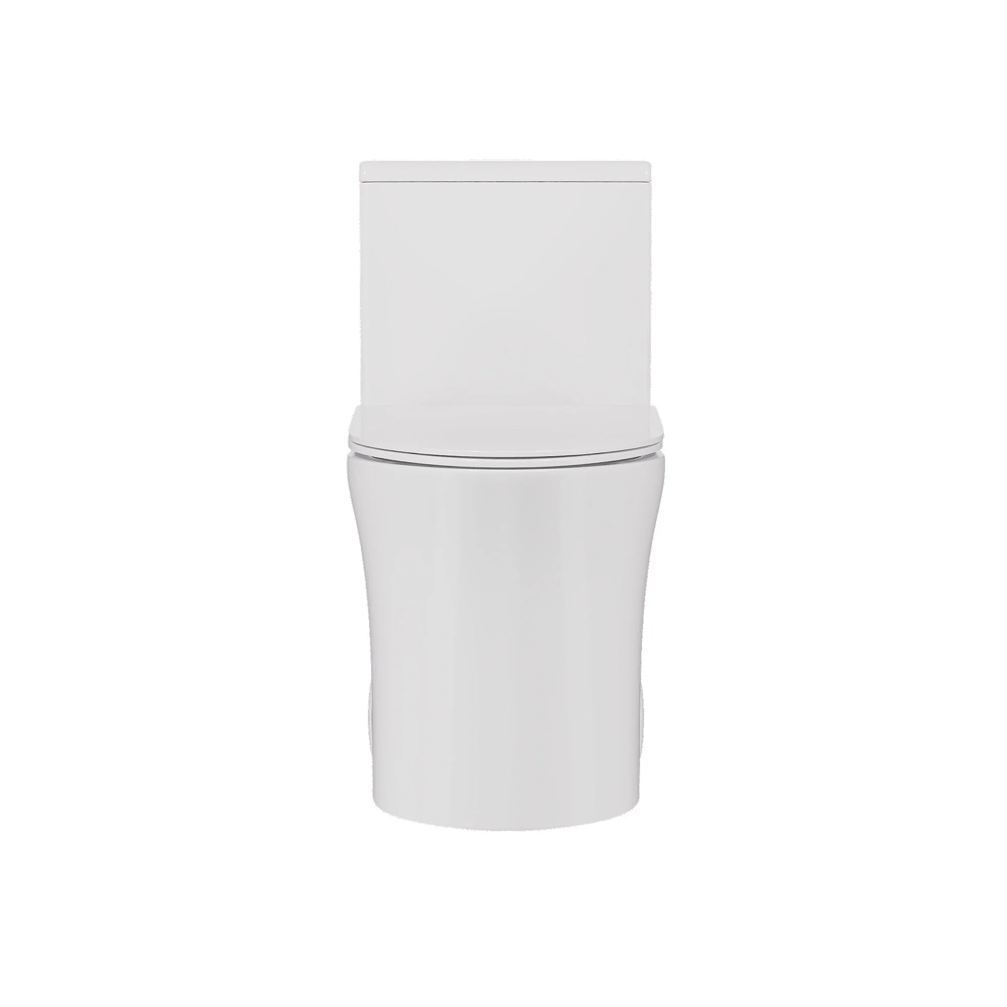 DeerValley Compact One-Piece Toilet for Small Bathrooms, Rimless Bowl Modern Elongated Toilet with Powerful Dual Flush, Soft-Close Seat, 12" Rough-In, High-Efficiency, Space-Saving & Quiet White Design, DV-1F0369 - Image 7