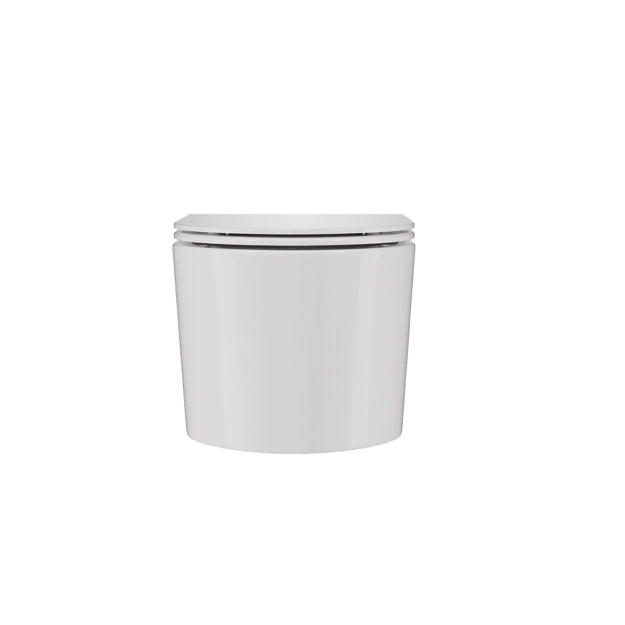 Wall-Hung Toilet with Concealed Tank Set, Rimless Dual Flush, 1.1/1.6 GPF - Image 4
