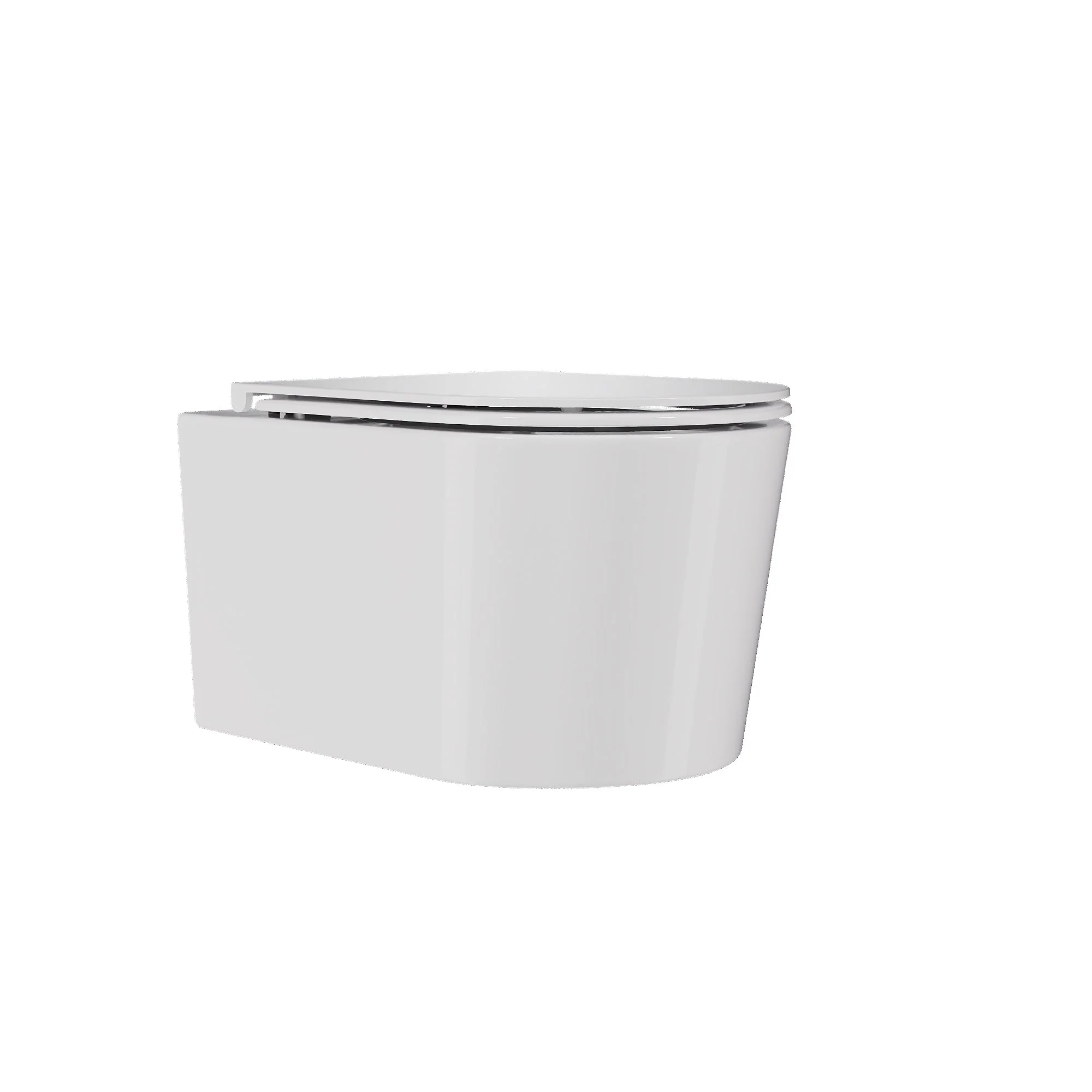 Wall-Hung Toilet with Concealed Tank Set, Rimless Dual Flush, 1.1/1.6 GPF - Image 5