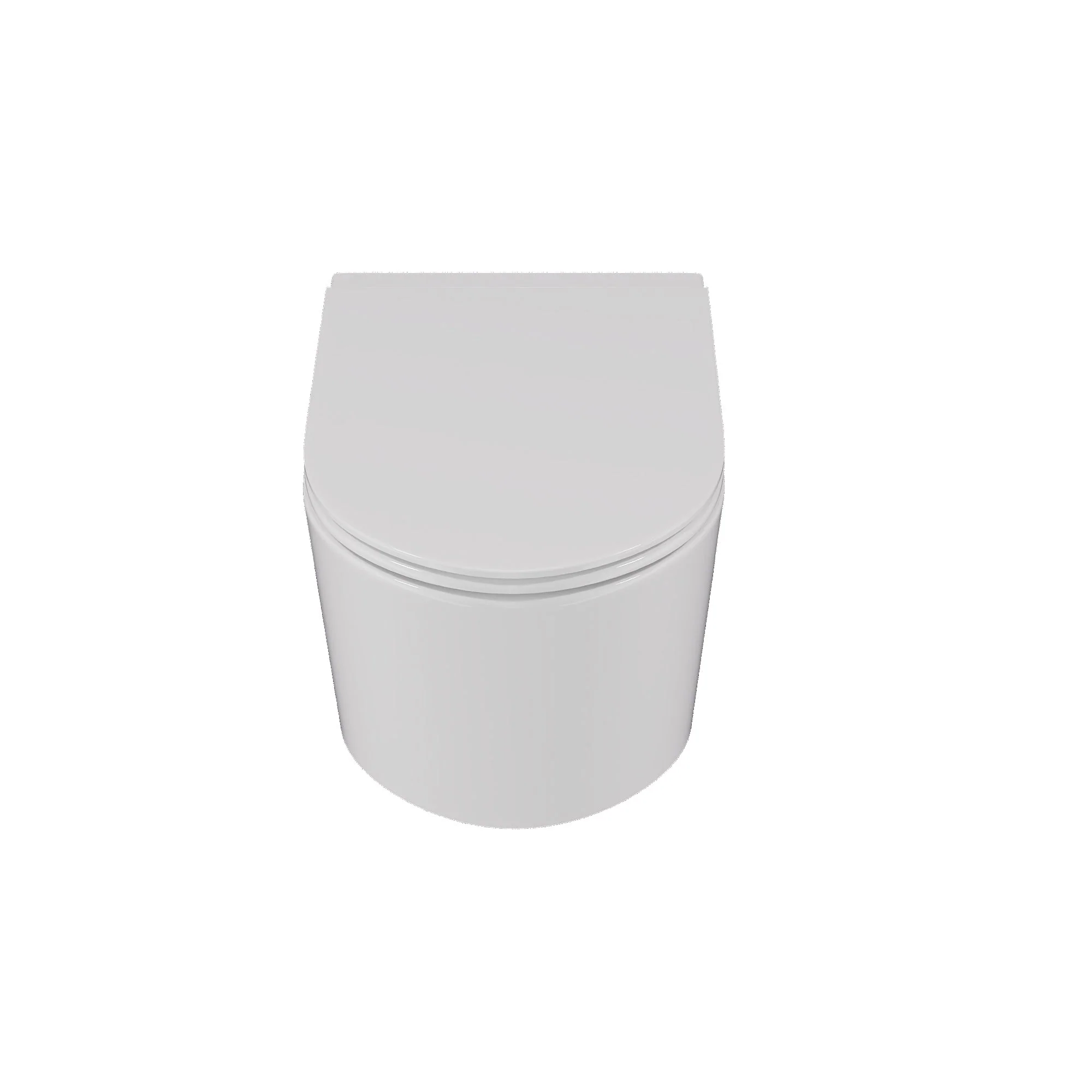 Wall-Hung Toilet with Concealed Tank Set, Rimless Dual Flush, 1.1/1.6 GPF - Image 7