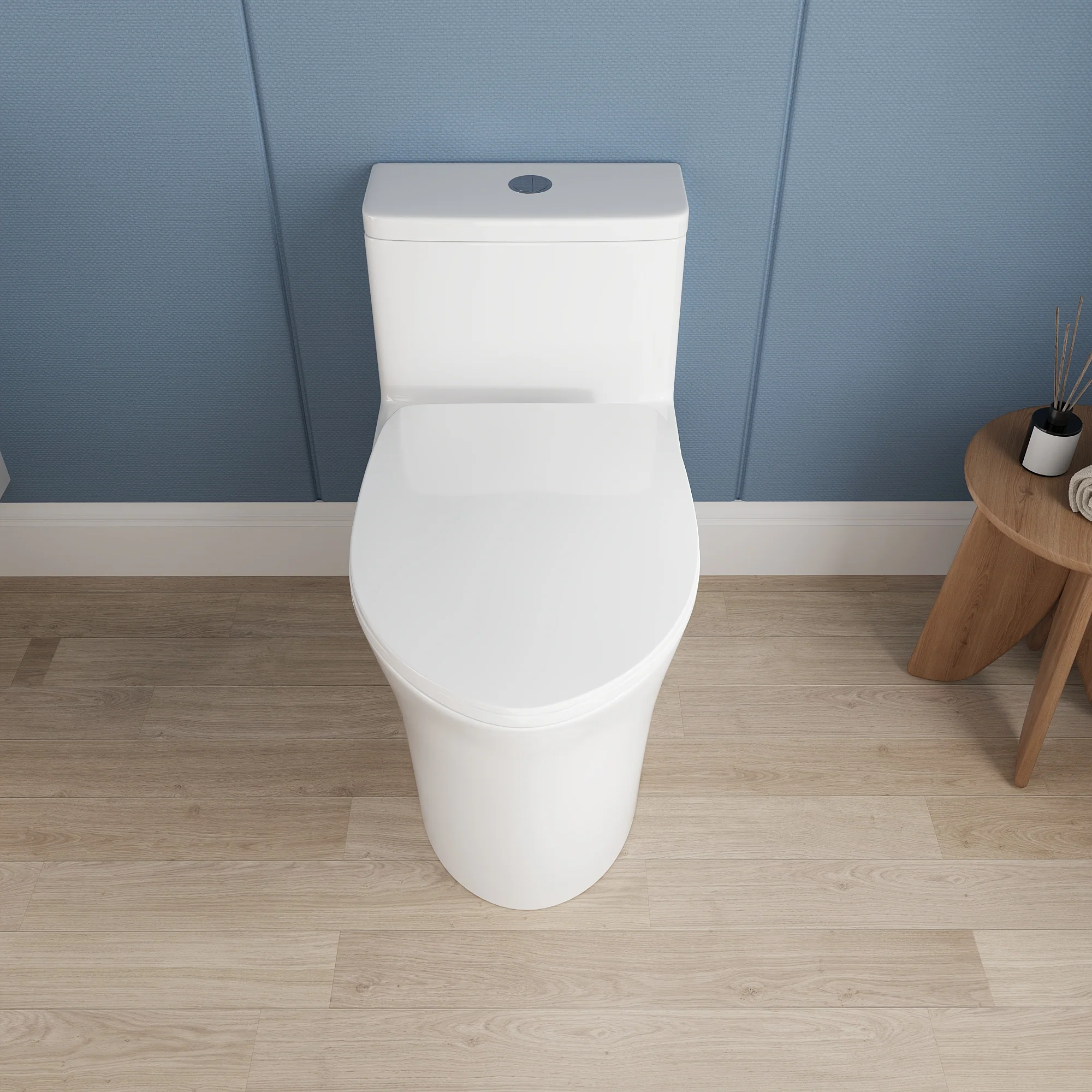 DeerValley DV-1F0437 One Piece Elongated Toilet – Dual Flush & Rimless, ADA Height, Seat Included - Image 4