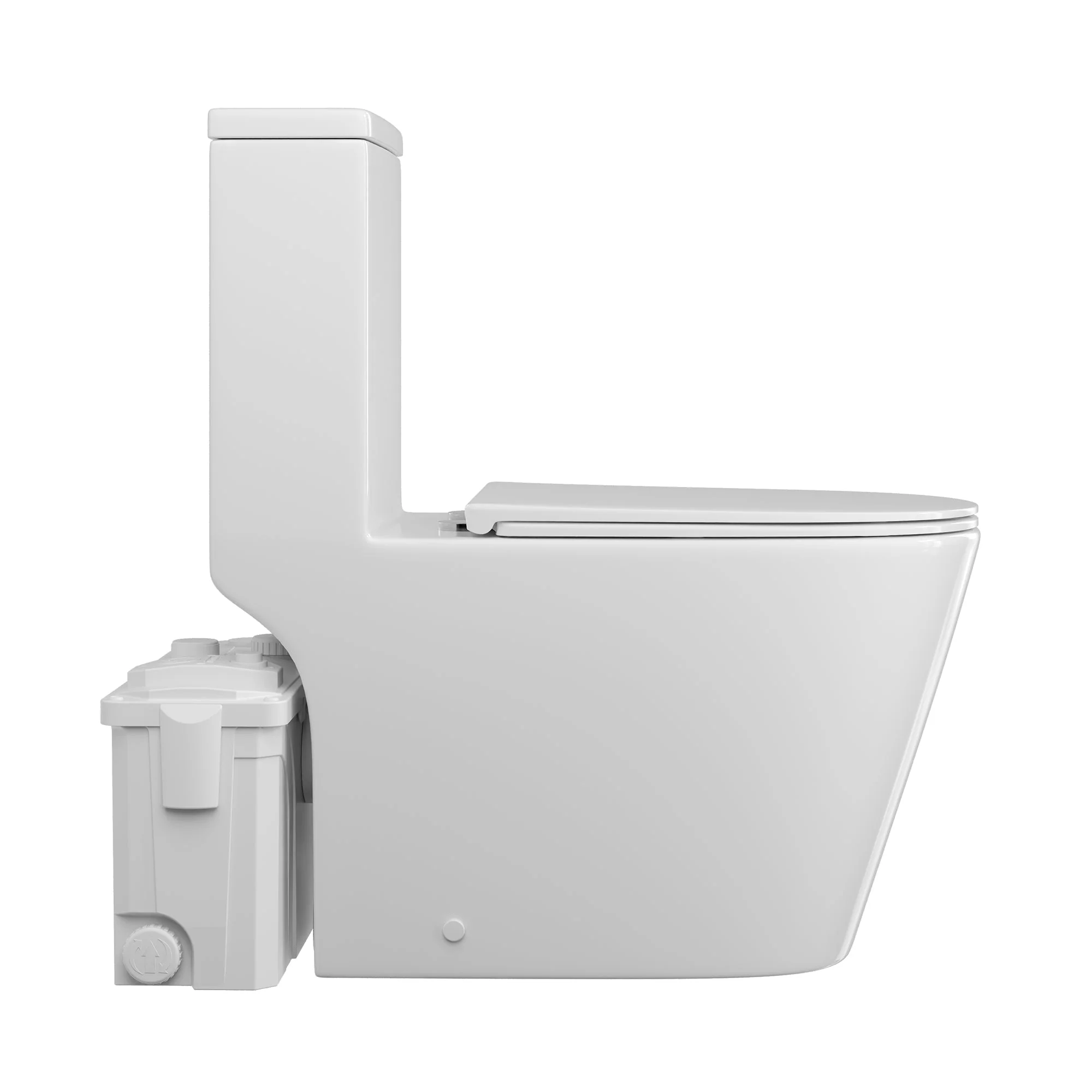 Macerating Toilet | 23ft Vertical Sewage Lift, 700W Stainless Steel Grinder, Dual Odor Control System, 1.06/1.59 GPF Dual Flush -DV-1F340ZH006 - Image 5