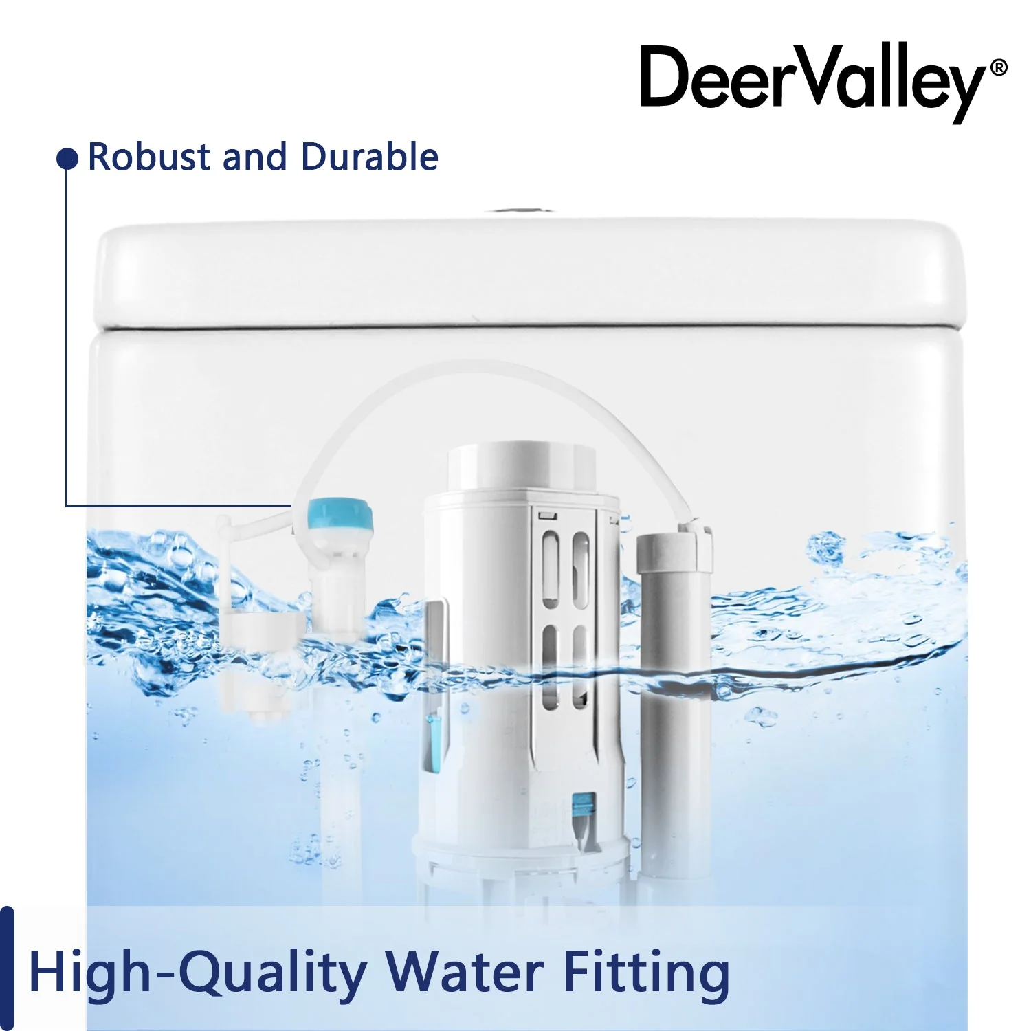DeerValley DV-1F52816R One-piece Toilets Powerful Siphon Flush Deep Water Seal - Image 13