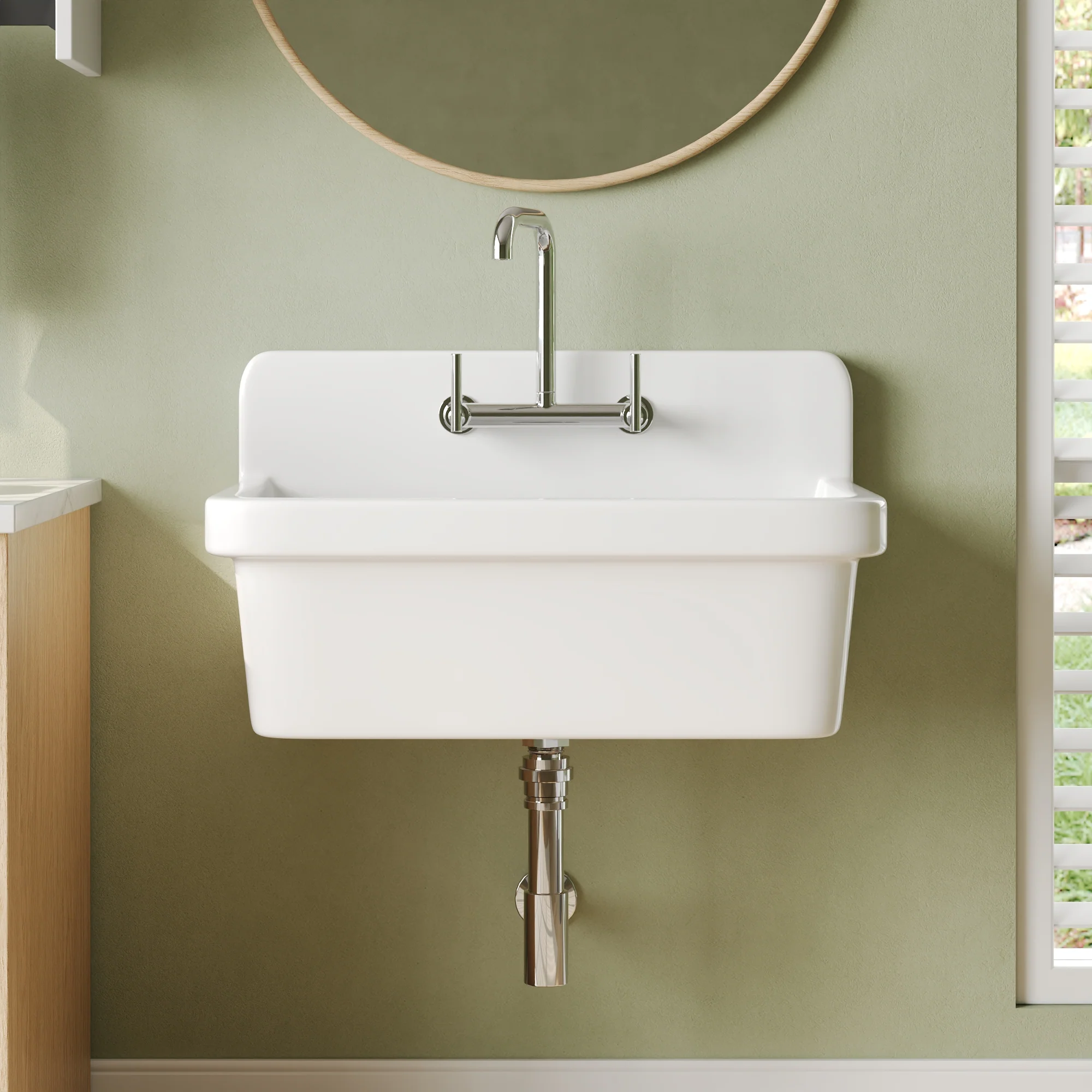 DeerValley DV-1K0137 Laundry Sinks Wall-Mounted Utility Deep Basin - Image 13