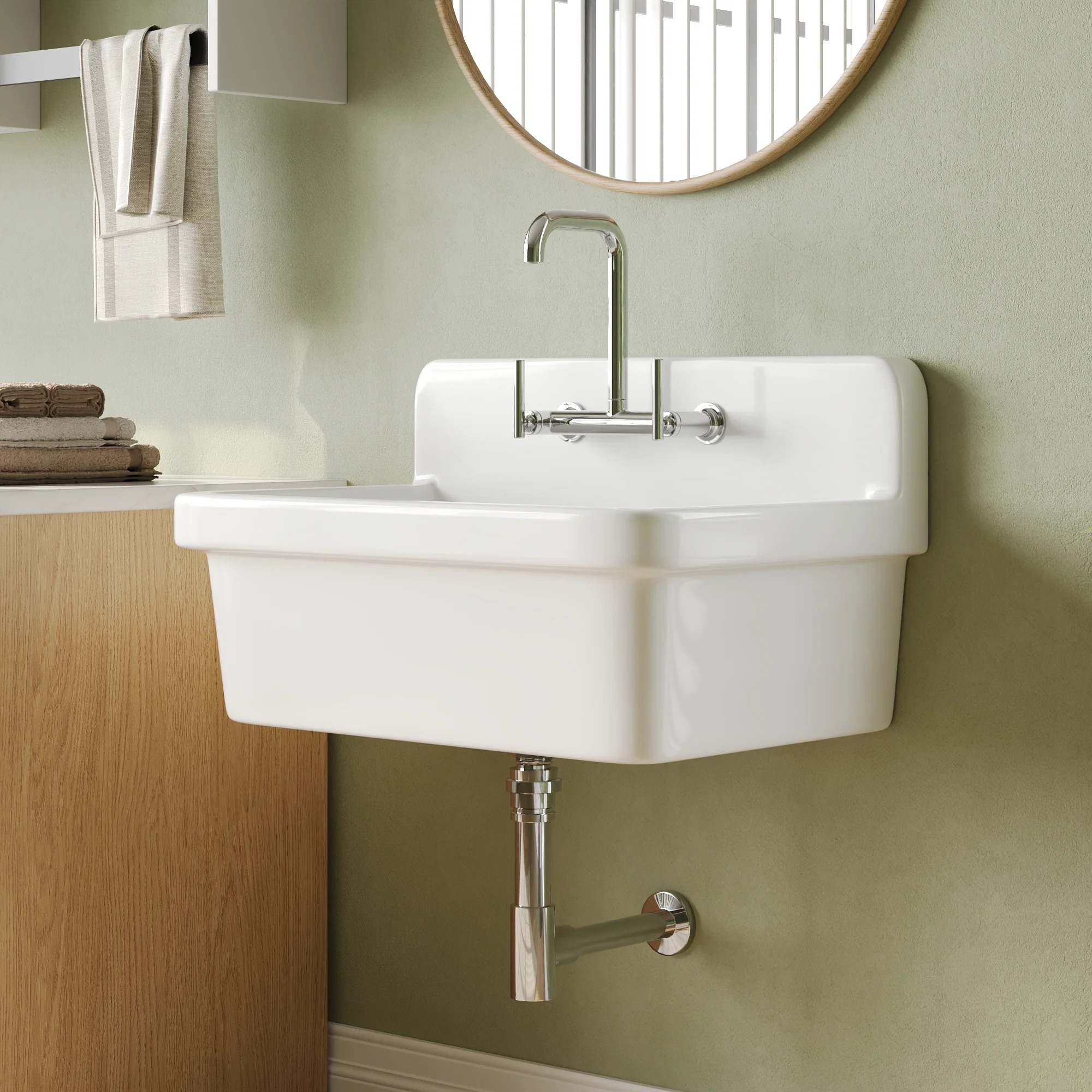 DeerValley DV-1K0137 Laundry Sinks Wall-Mounted Utility Deep Basin - Image 15