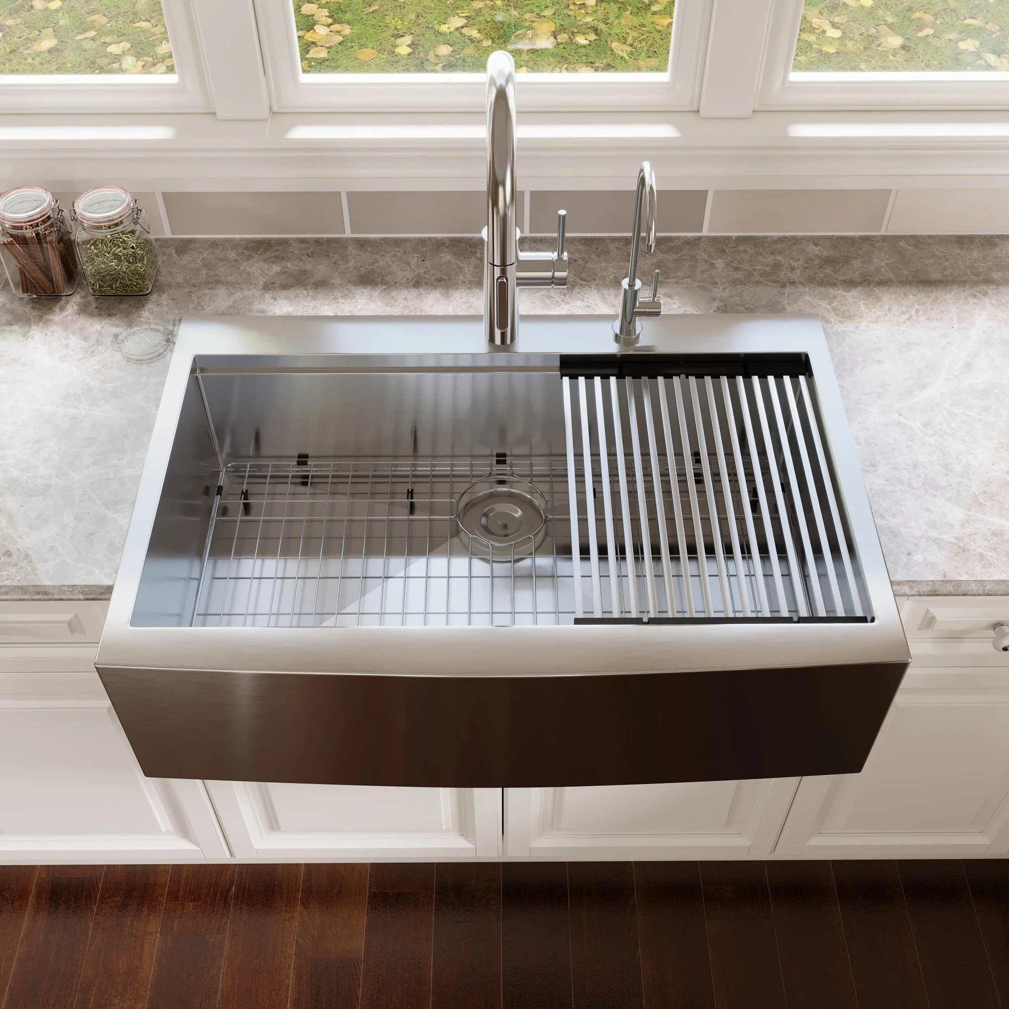 DeerValley DV-1K0189 Stainless Steel Kitchen Sinks Single Bowl Drop-In Workstation - Image 14