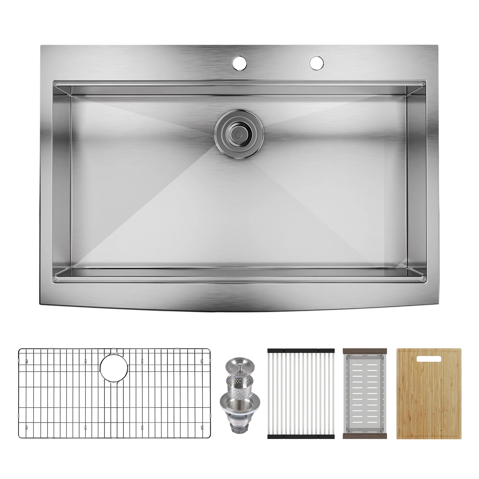 DeerValley DV-1K0189 Stainless Steel Kitchen Sinks Single Bowl Drop-In Workstation - Image 29