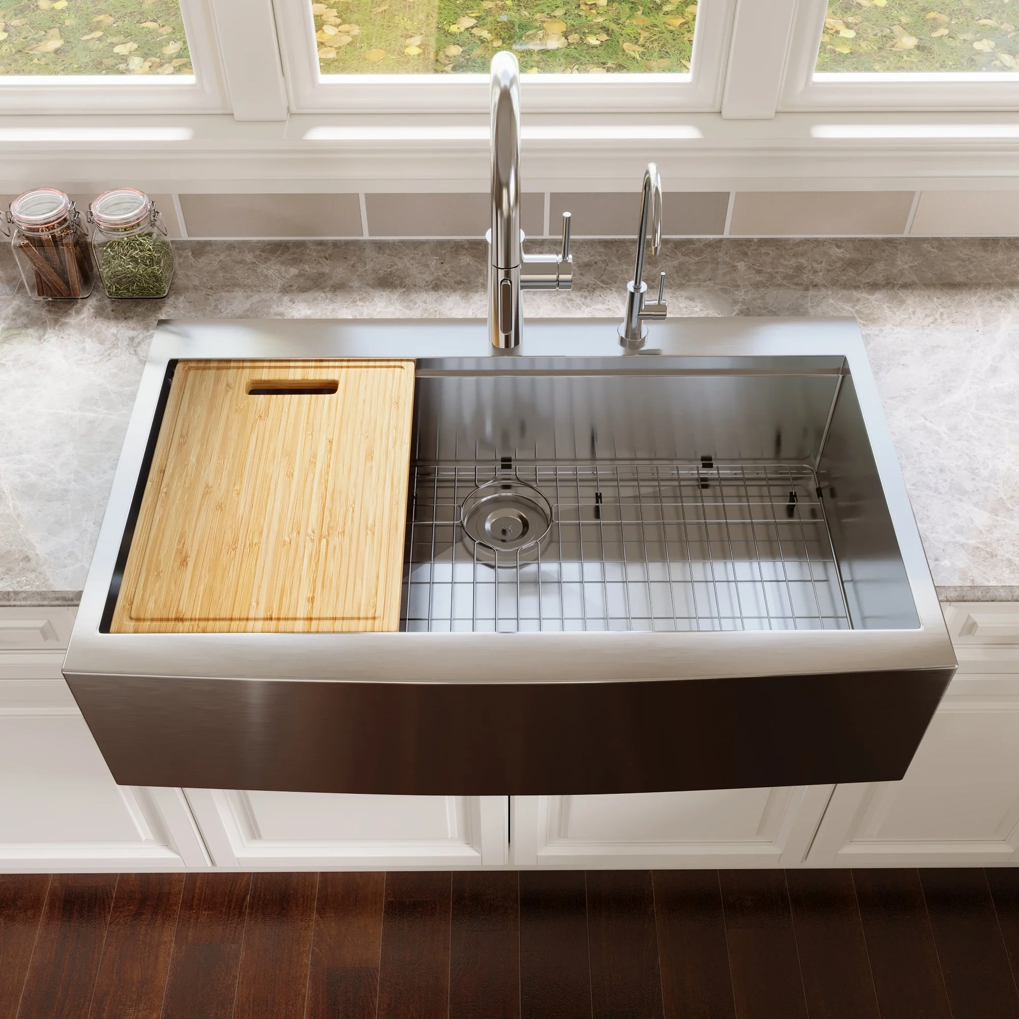 DeerValley DV-1K0189 Stainless Steel Kitchen Sinks Single Bowl Drop-In Workstation - Image 35