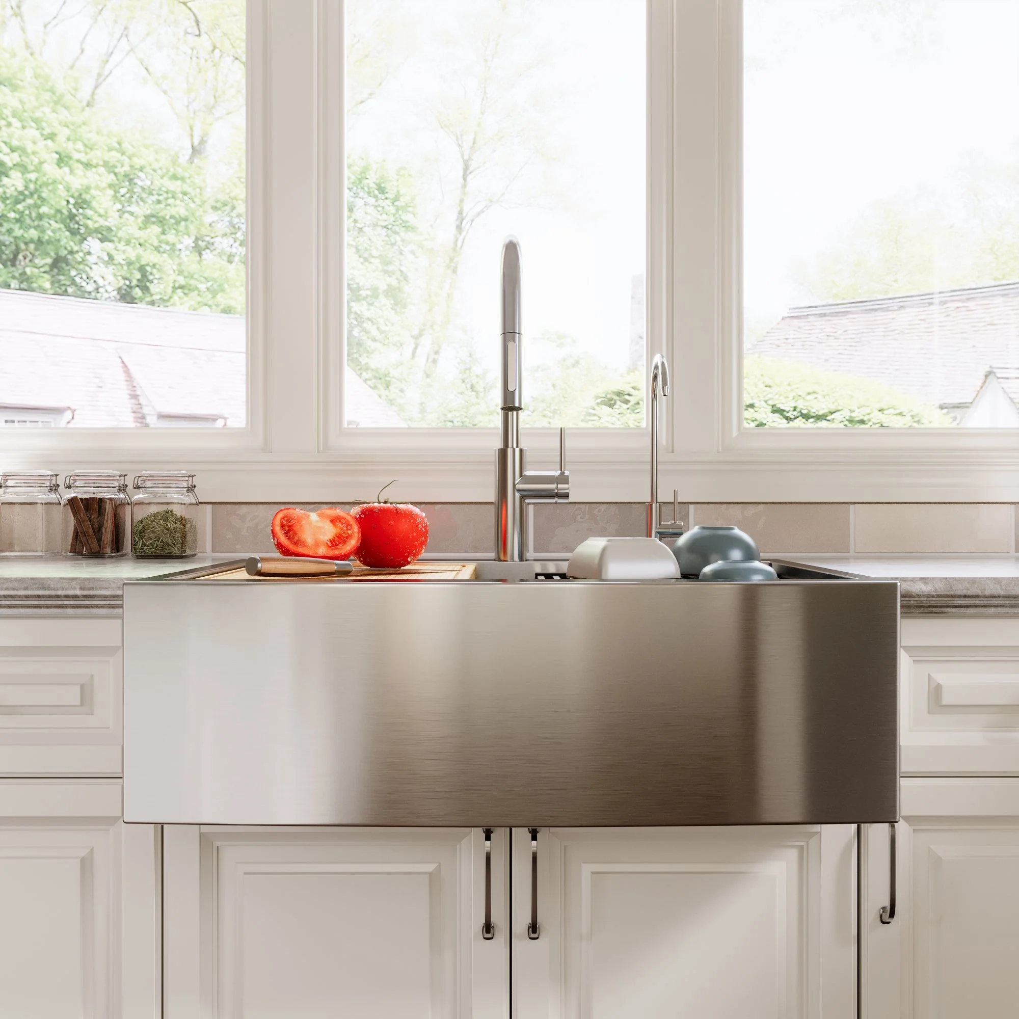 DeerValley DV-1K0189 Stainless Steel Kitchen Sinks Single Bowl Drop-In Workstation - Image 6
