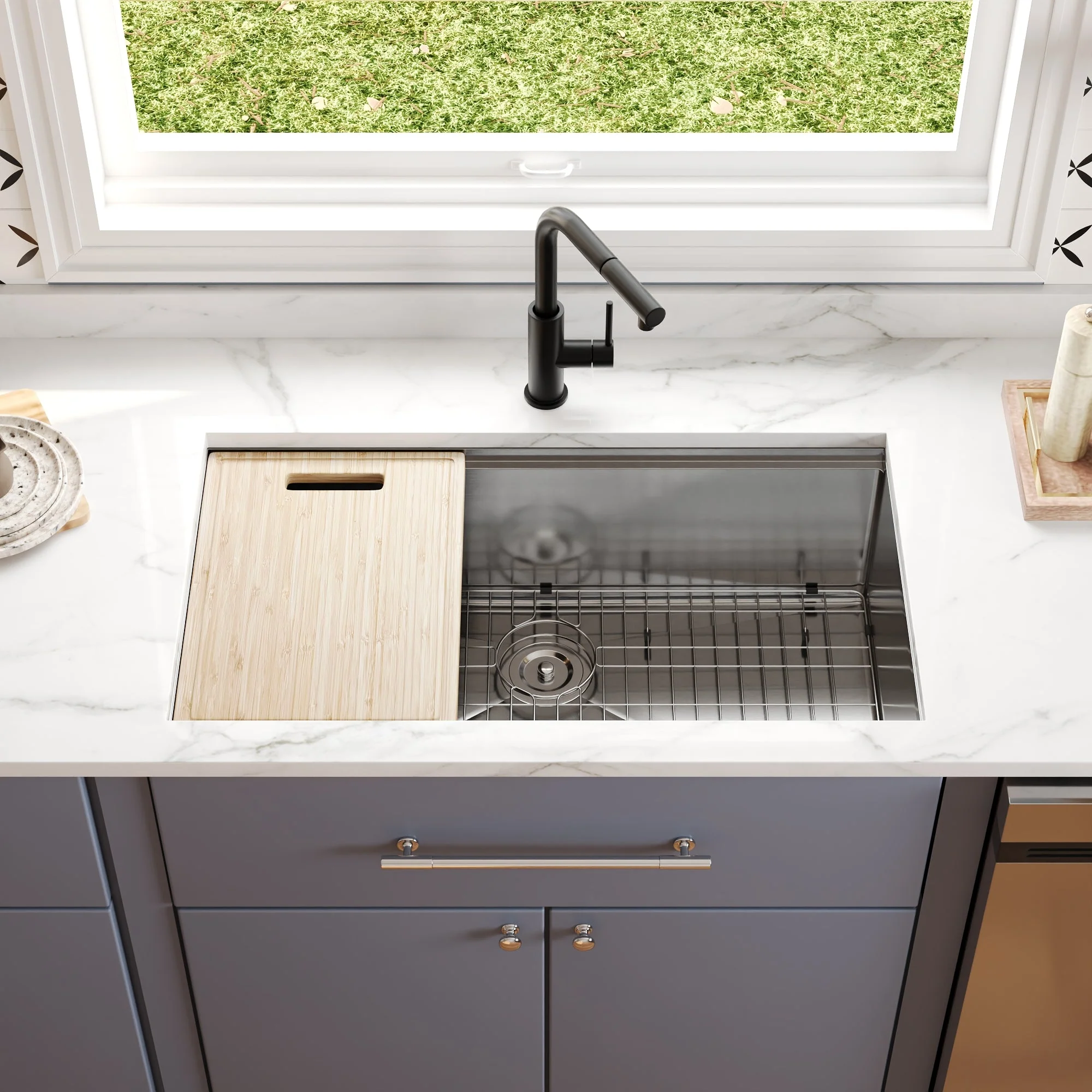 DeerValley DV-1K0192 Stainless Steel Kitchen Sinks Workstation T304 - Image 7