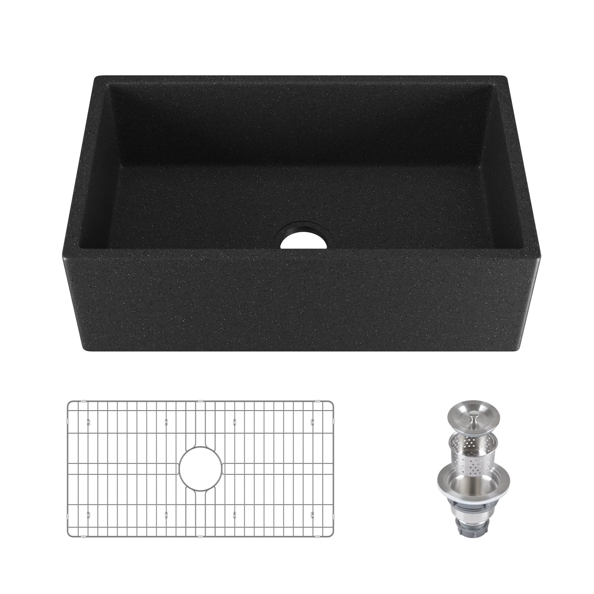 30" L x 18" W Rectangular Farmhouse Kitchen Sink, Natural Material With Multiple Colors - Image 14
