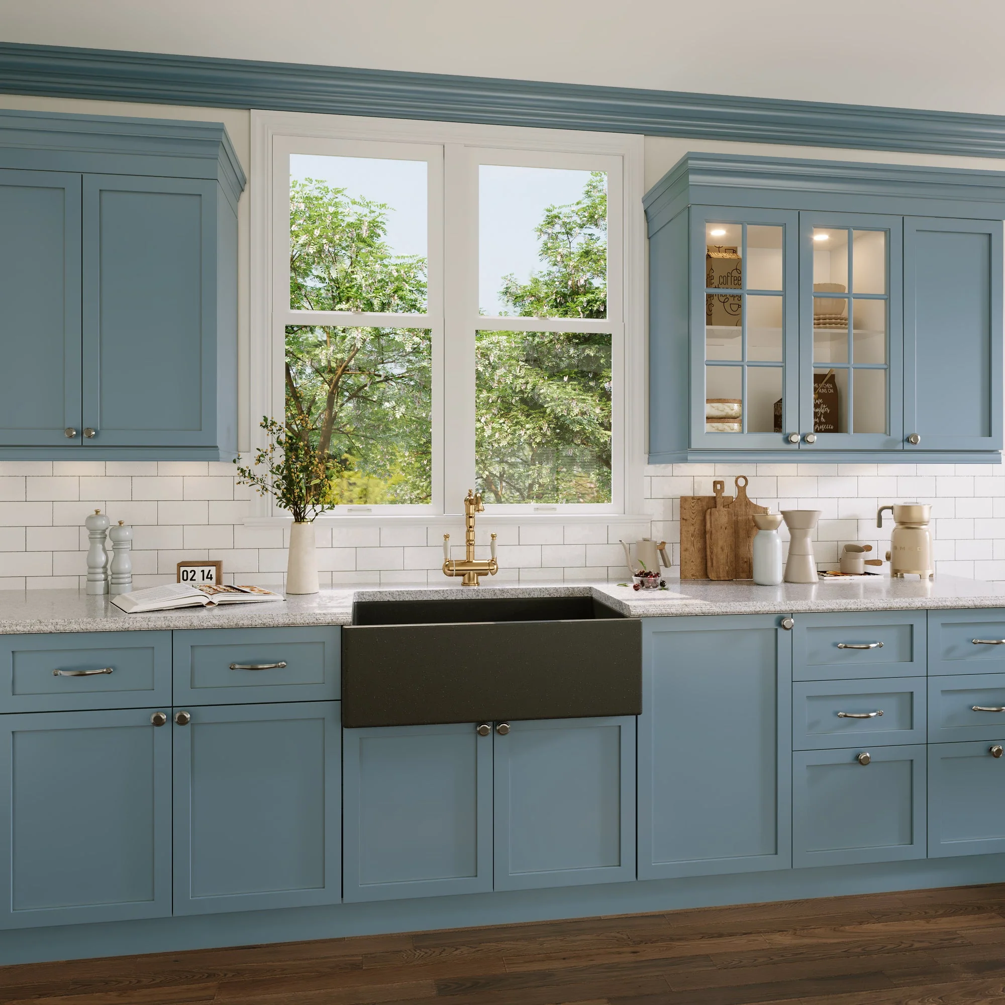30" L x 18" W Rectangular Farmhouse Kitchen Sink, Natural Material With Multiple Colors - Image 26