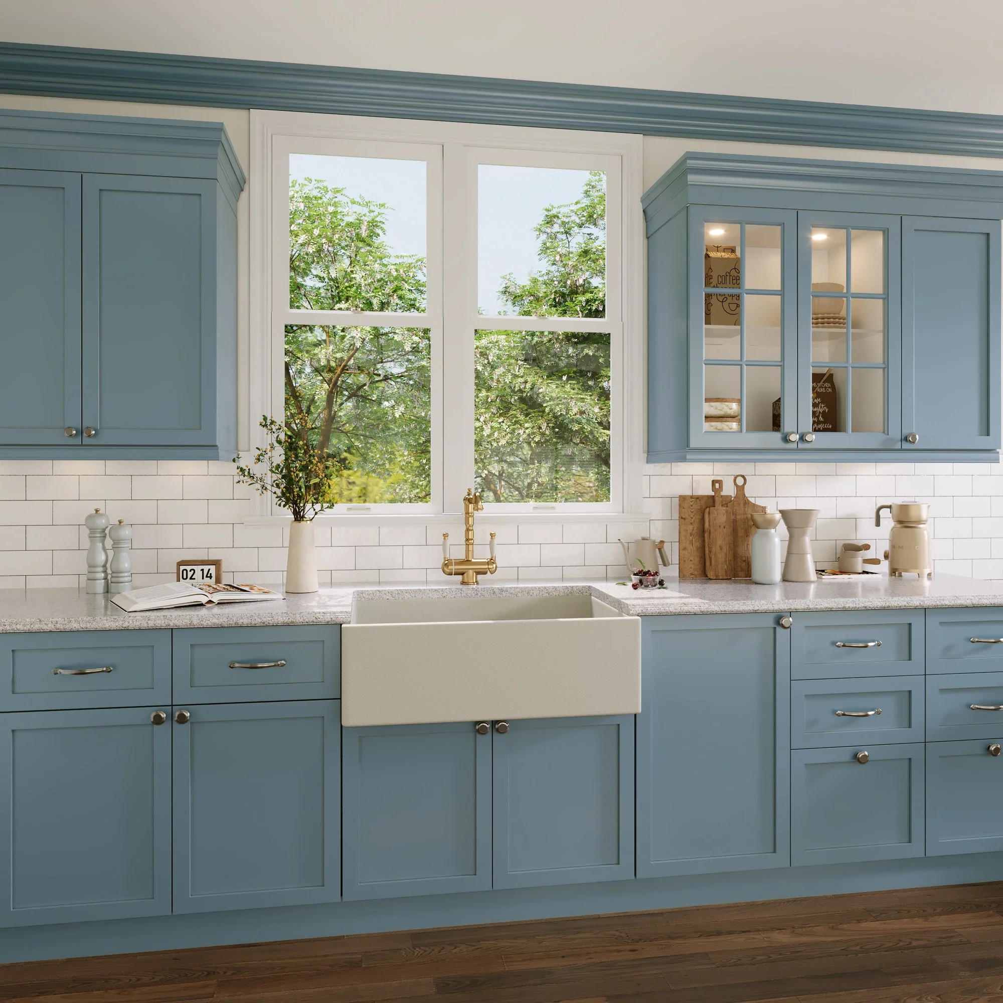 30" L x 18" W Rectangular Farmhouse Kitchen Sink, Natural Material With Multiple Colors - Image 28