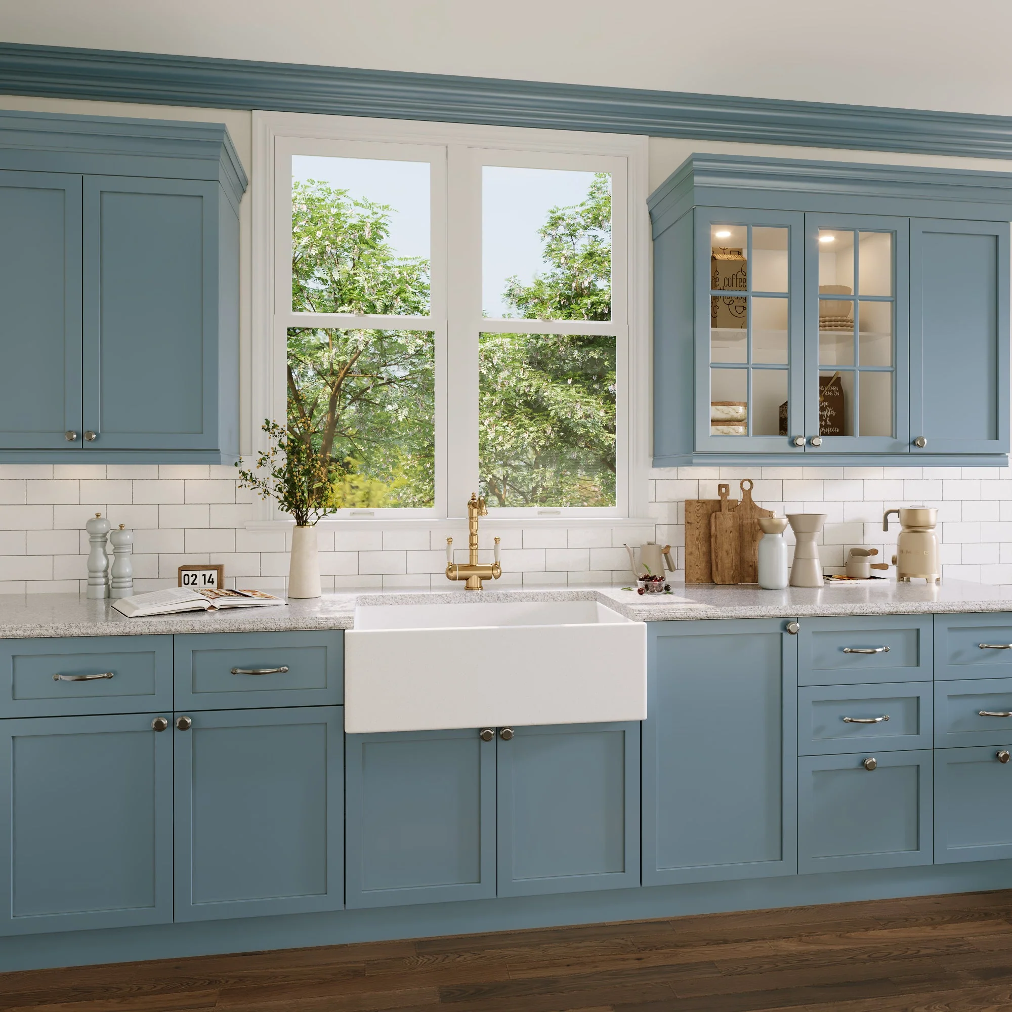 30" L x 18" W Rectangular Farmhouse Kitchen Sink, Natural Material With Multiple Colors - Image 8