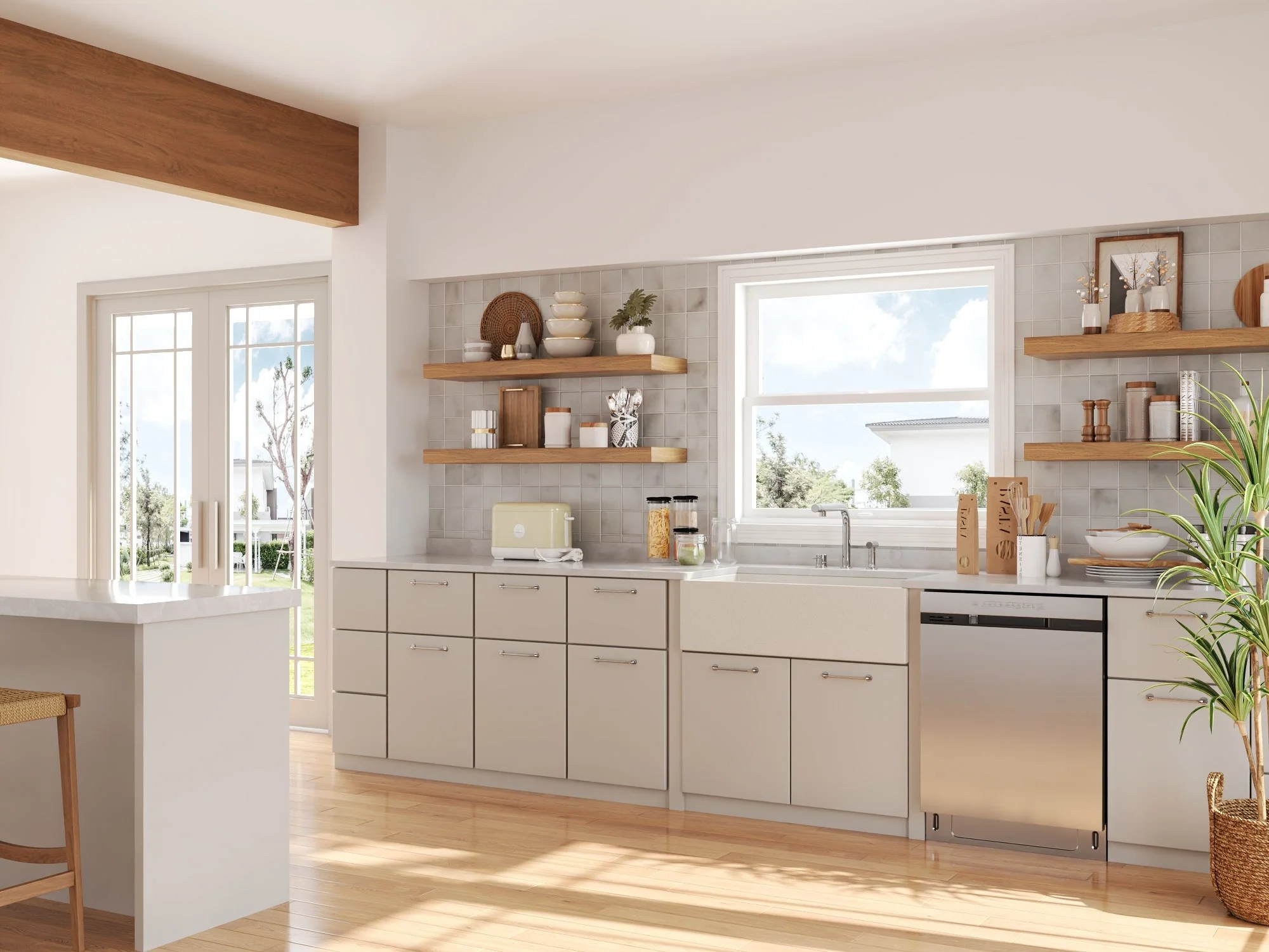 33" L x 18" W Rectangular Farmhouse Kitchen Sink, Natural Material With Multiple Colors - Image 28