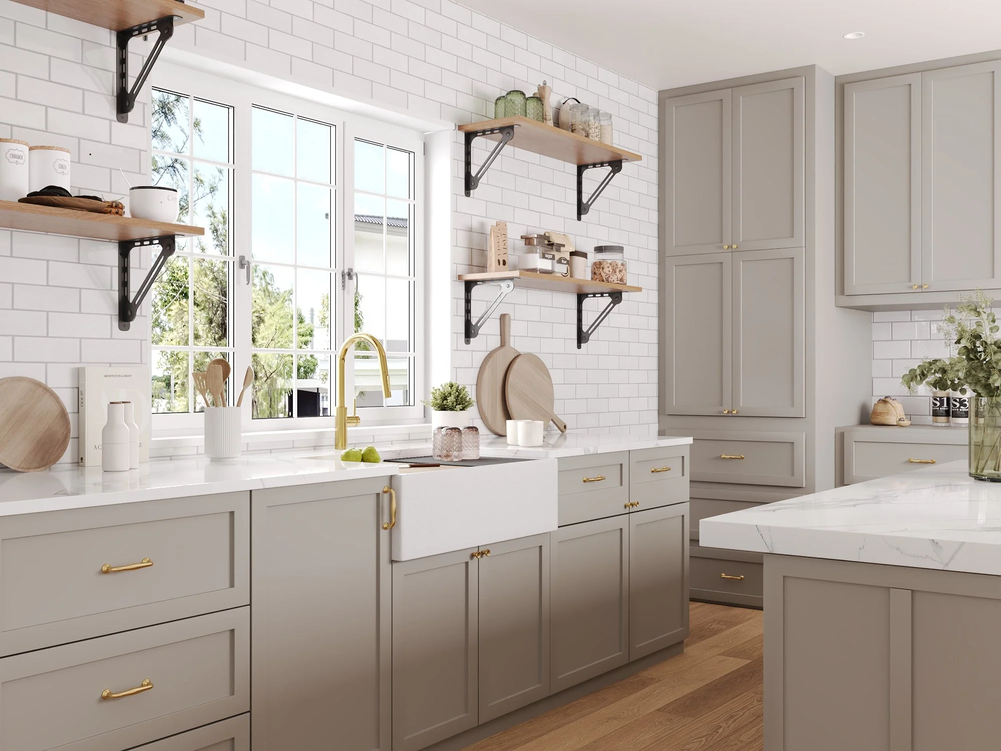 30" L x 18" W Rectangular Workstation Undermount Kitchen Sink, Natural Material With Multiple Colors - Image 10