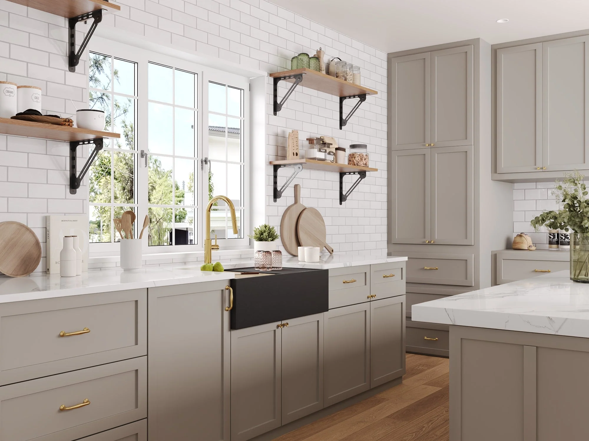 30" L x 18" W Rectangular Workstation Undermount Kitchen Sink, Natural Material With Multiple Colors - Image 20
