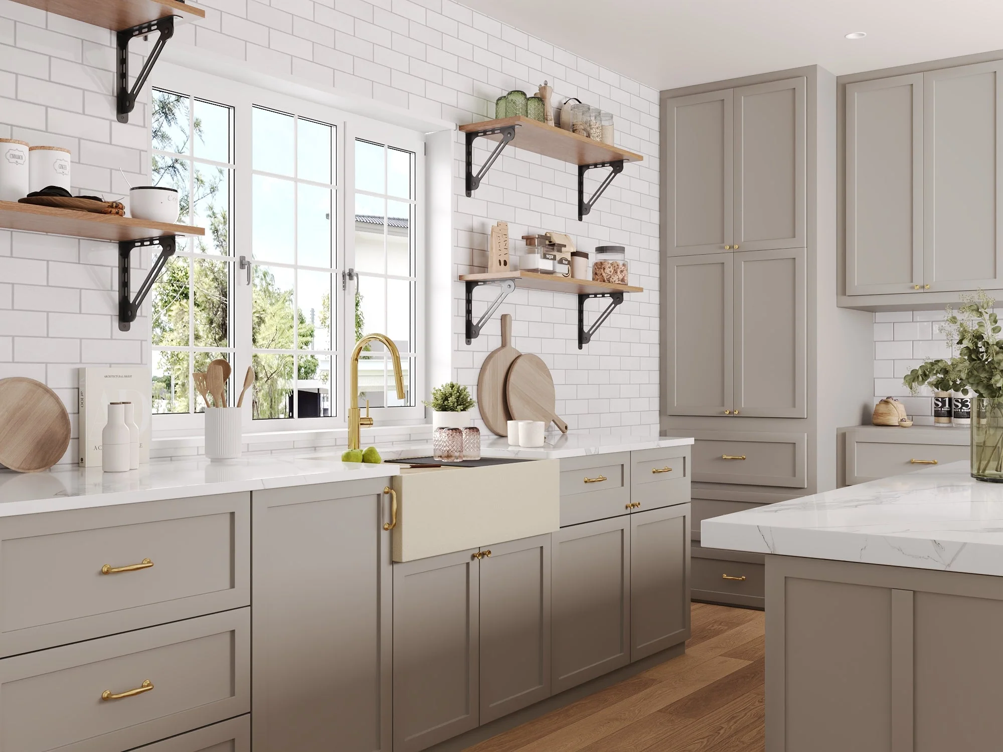 30" L x 18" W Rectangular Workstation Undermount Kitchen Sink, Natural Material With Multiple Colors - Image 30