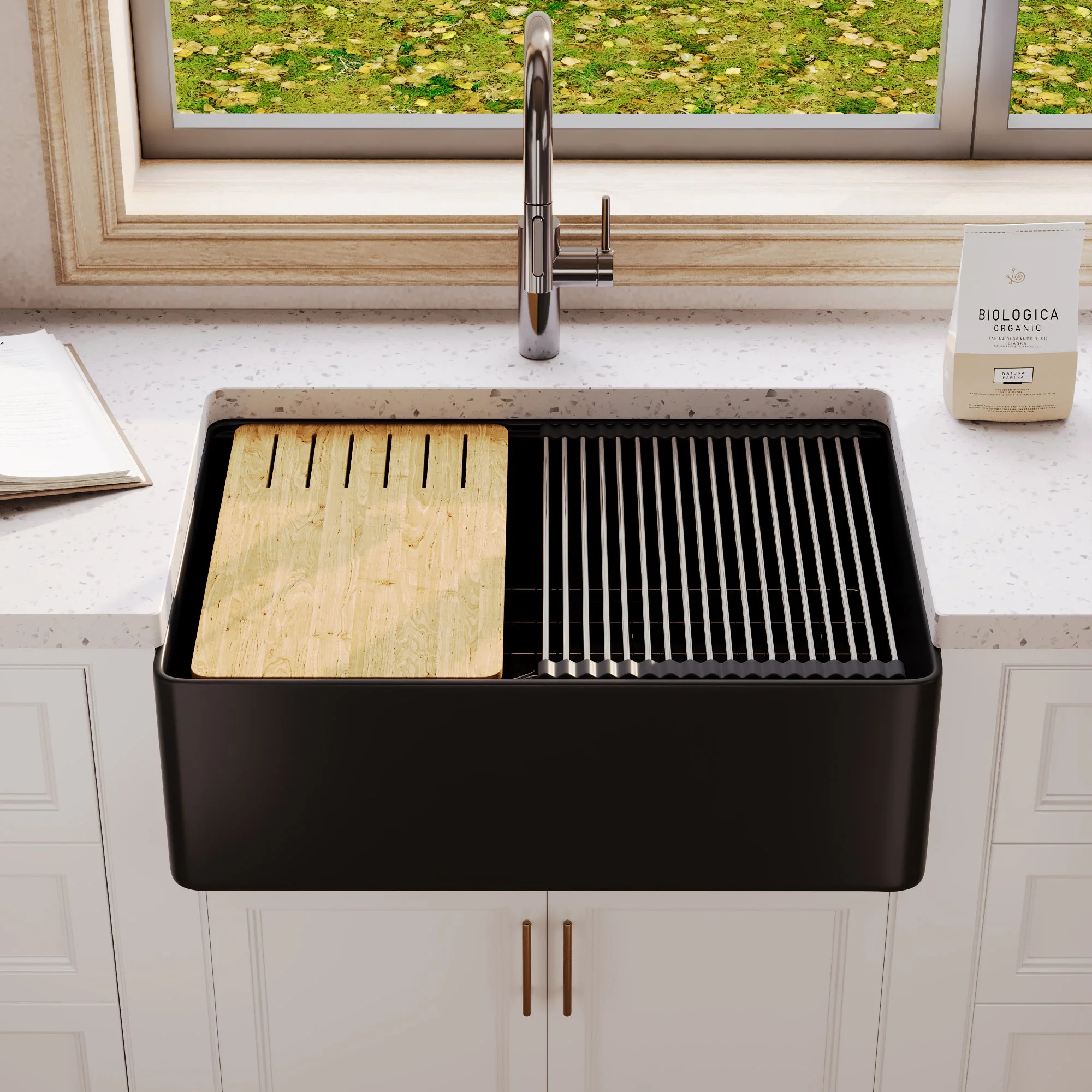 DeerValley DV-1K0257 Workstation Kitchen Sinks Single Bowl Quiet Design - Image 14