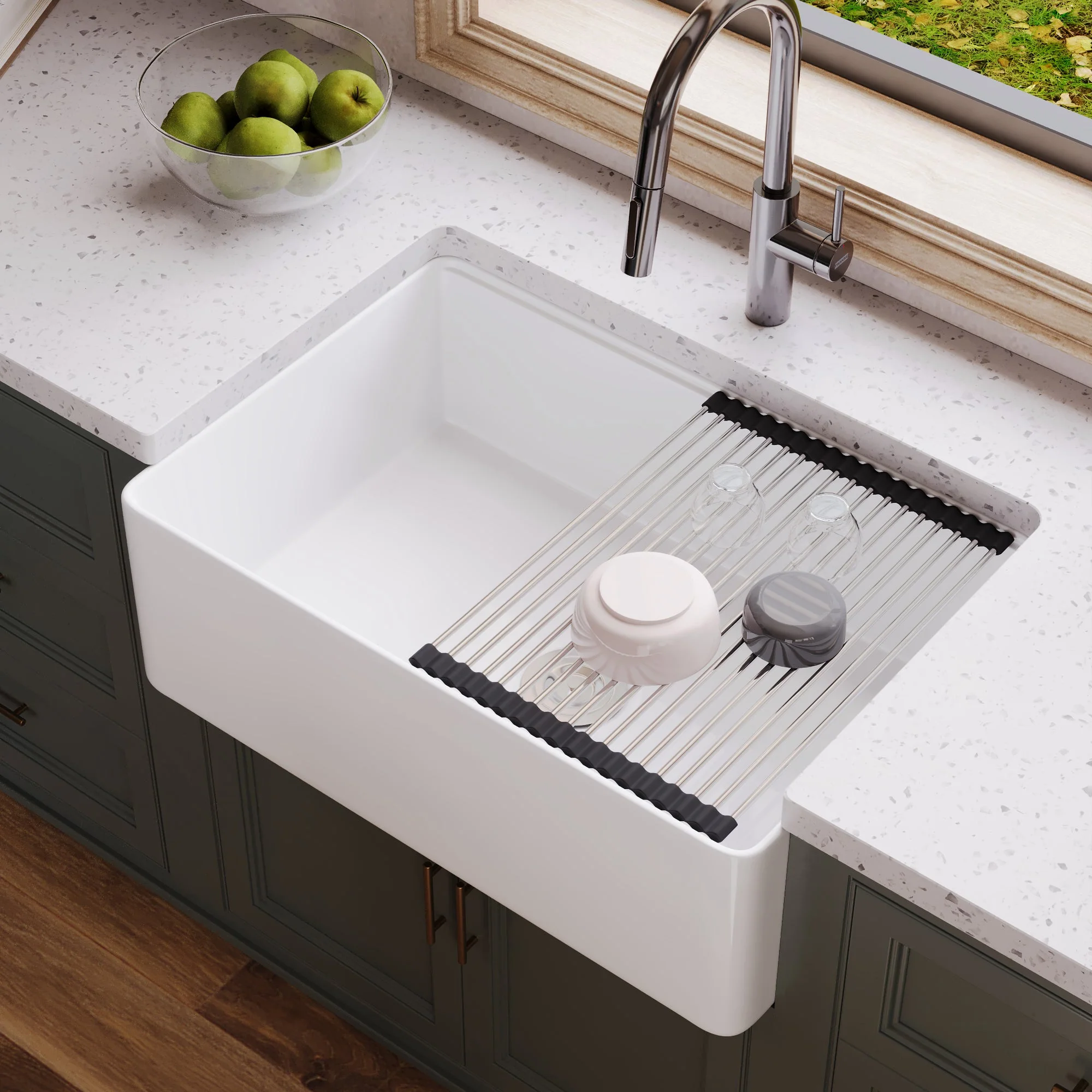 DeerValley DV-1K0257 Workstation Kitchen Sinks Single Bowl Quiet Design - Image 5